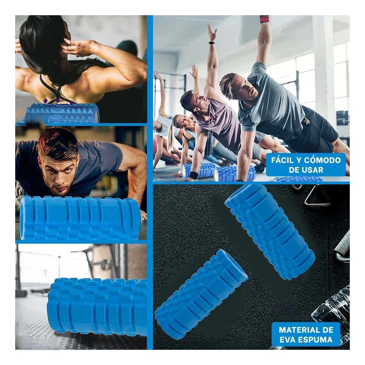 MASAJEADOR RYBIU DE30645 MASEAJEADOR GIMNASIO CELESTE + POST-IT ADHESIVOS - 1
