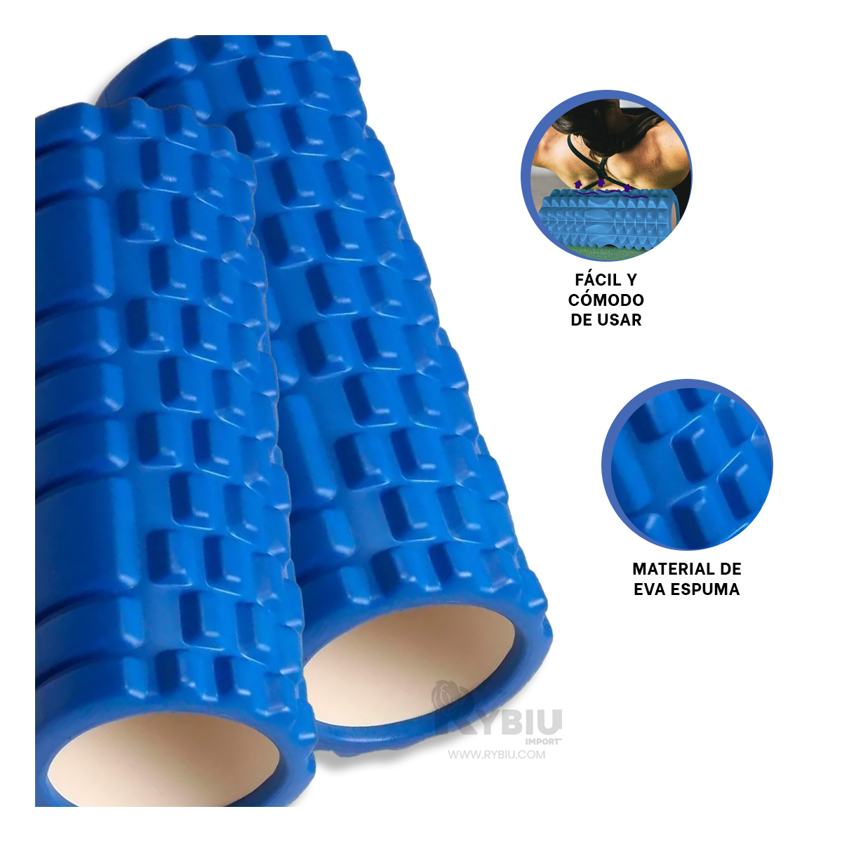 ROLLER RYBIU DE30645 COMPACTO Y UTIL CELESTE + PAPEL REGALO - 3