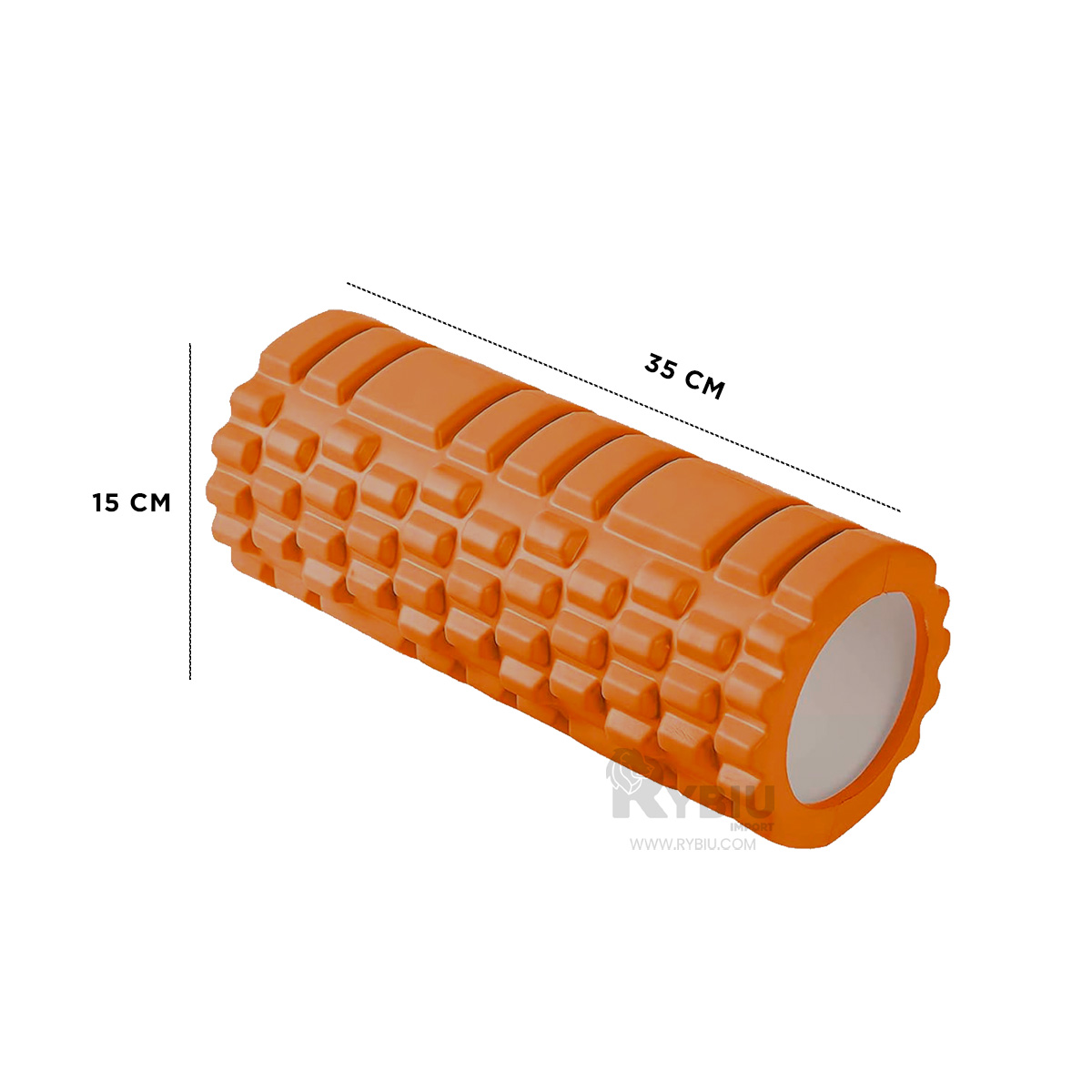 RODILLO RYBIU DE30647 LARGO 33CM ESTILIZADO FITNESS NARANJA + GIFT MINIAGENDA - 5