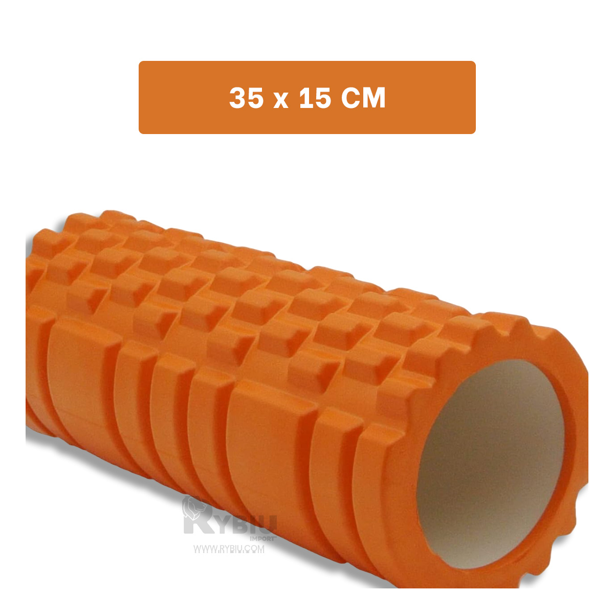 RODILLO RYBIU DE30647 LARGO 33CM LA RUTINA GYM NARANJA + REGALO STICKERS - 5