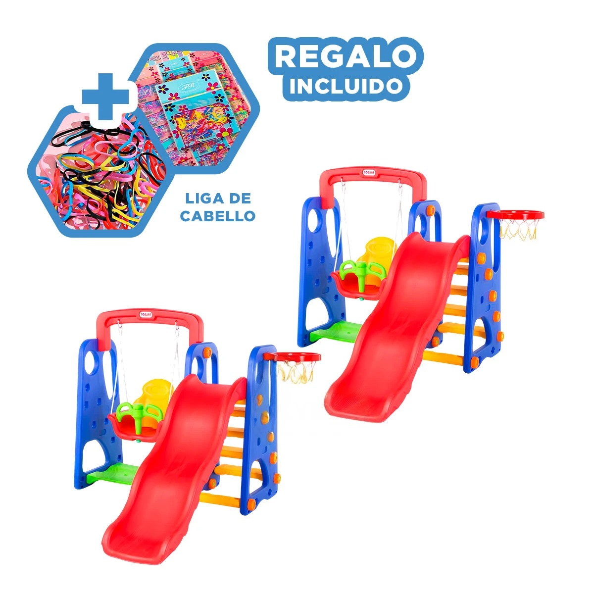 RESBALADILLA ESPECIAL EN MULTICOLOR Y+BANDERITAS ADHESIVAS - 1