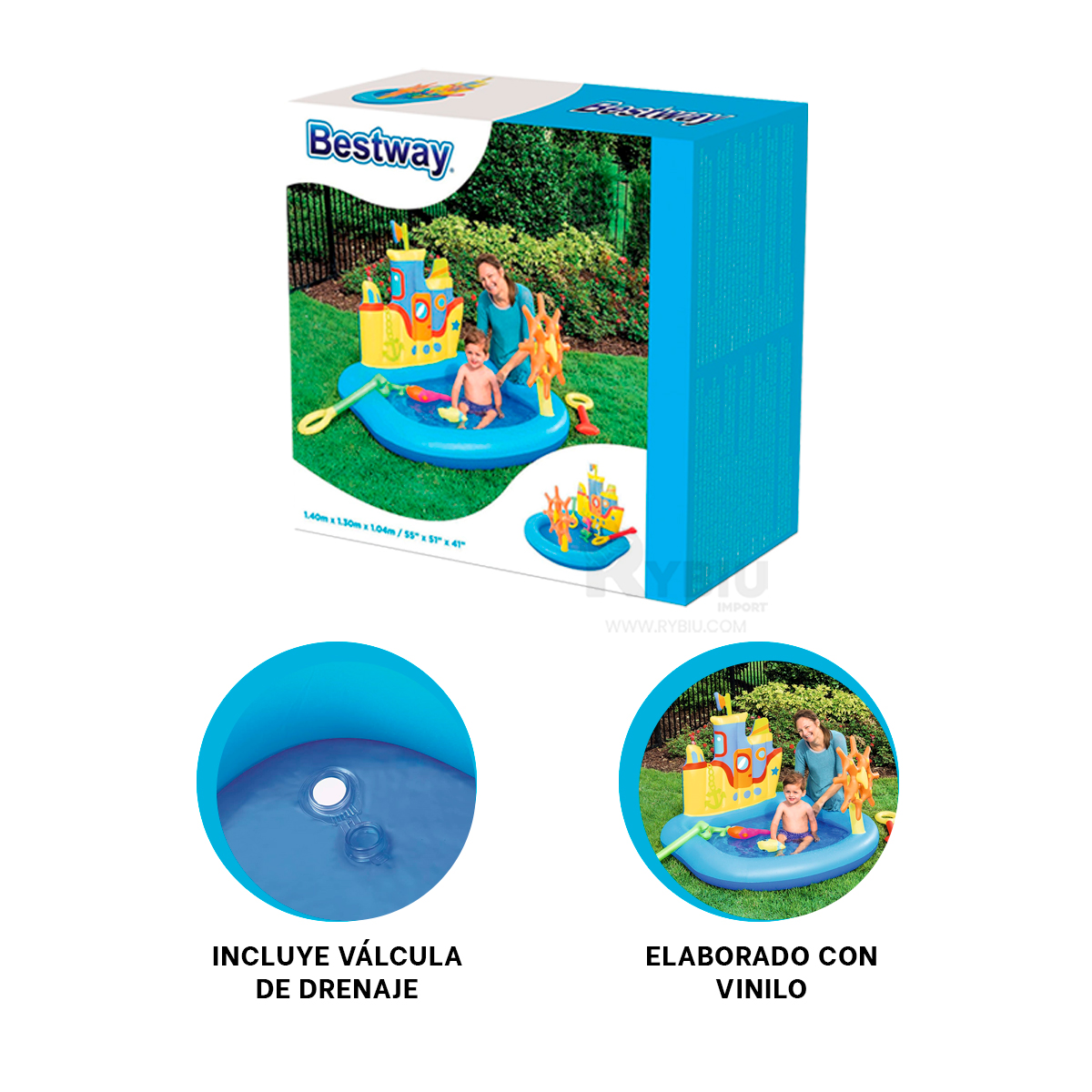 PISCINA FACIL DE ARMAR Y FUNCIONAL Y+GIFT MINIAGENDA - 2