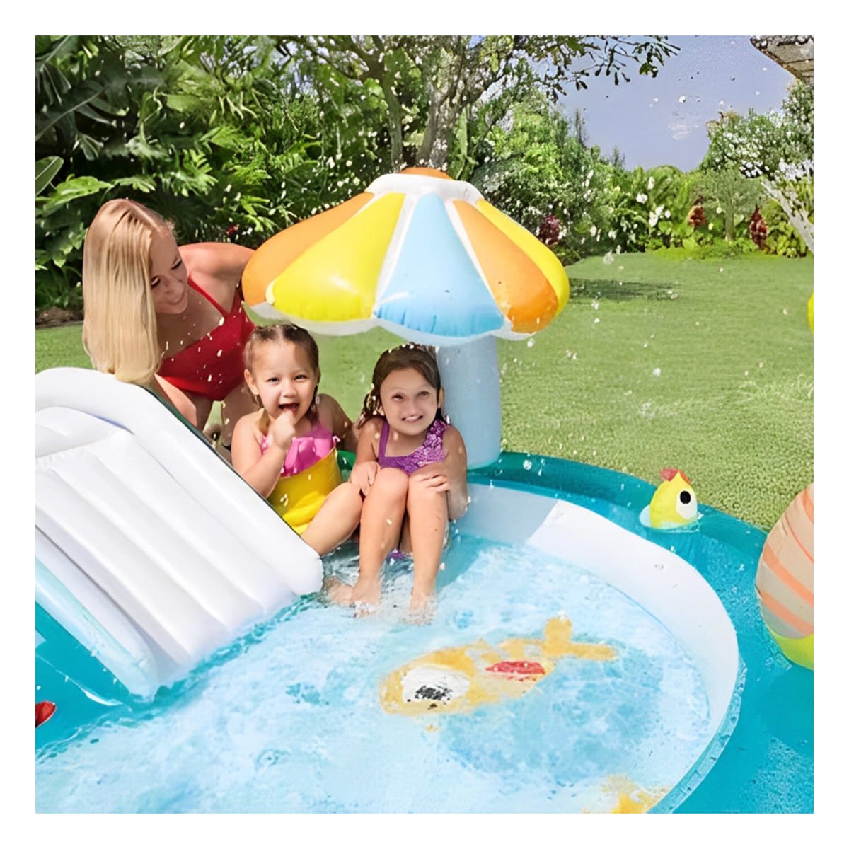 ESTACION INFANTIL INTEX 57165NP 57129NP 203X173X89 CM PISCINA PARA ACTIVIDADES Y+LIGAS REGALO - 2