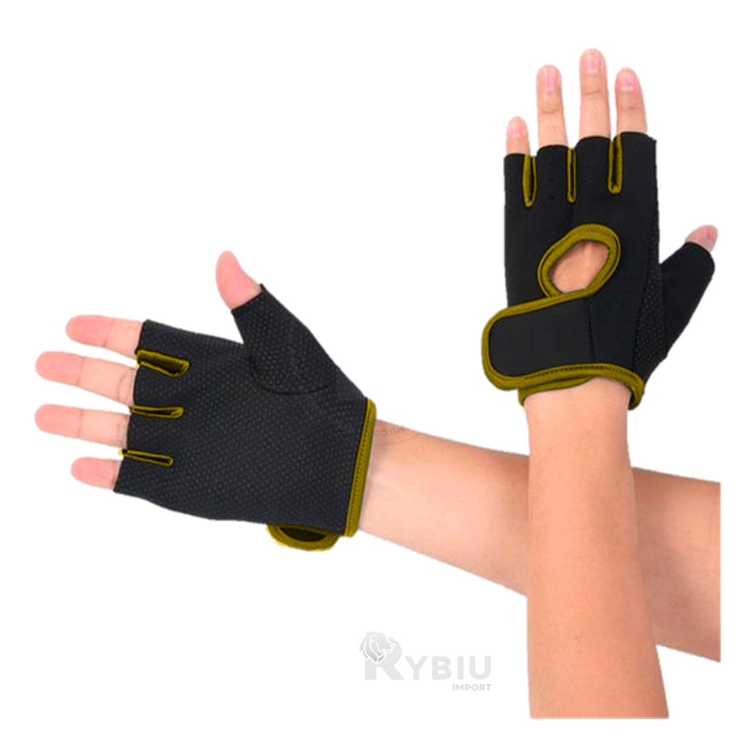 MITONES RYBIU DE30574 LEVANTAMIENTO DEPORTIVO AMARILLO + GIFT STICKERS - 1