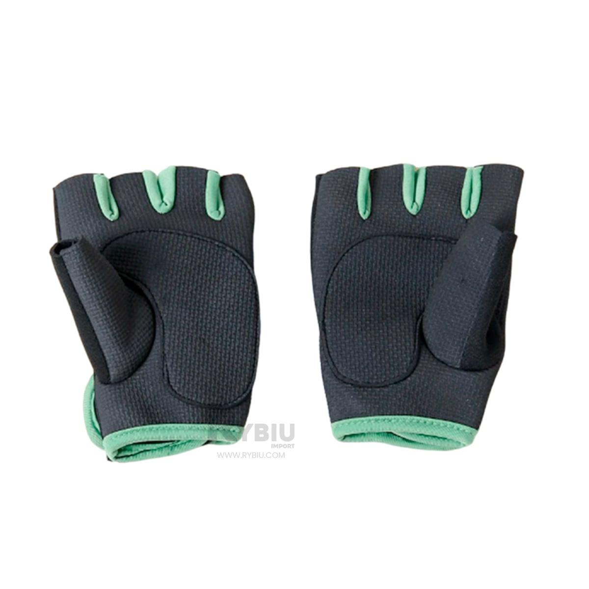 MITONES RYBIU DE30573 LEVANTAMIENTO DEPORTIVO VERDE + GIFT STICKERS - 1