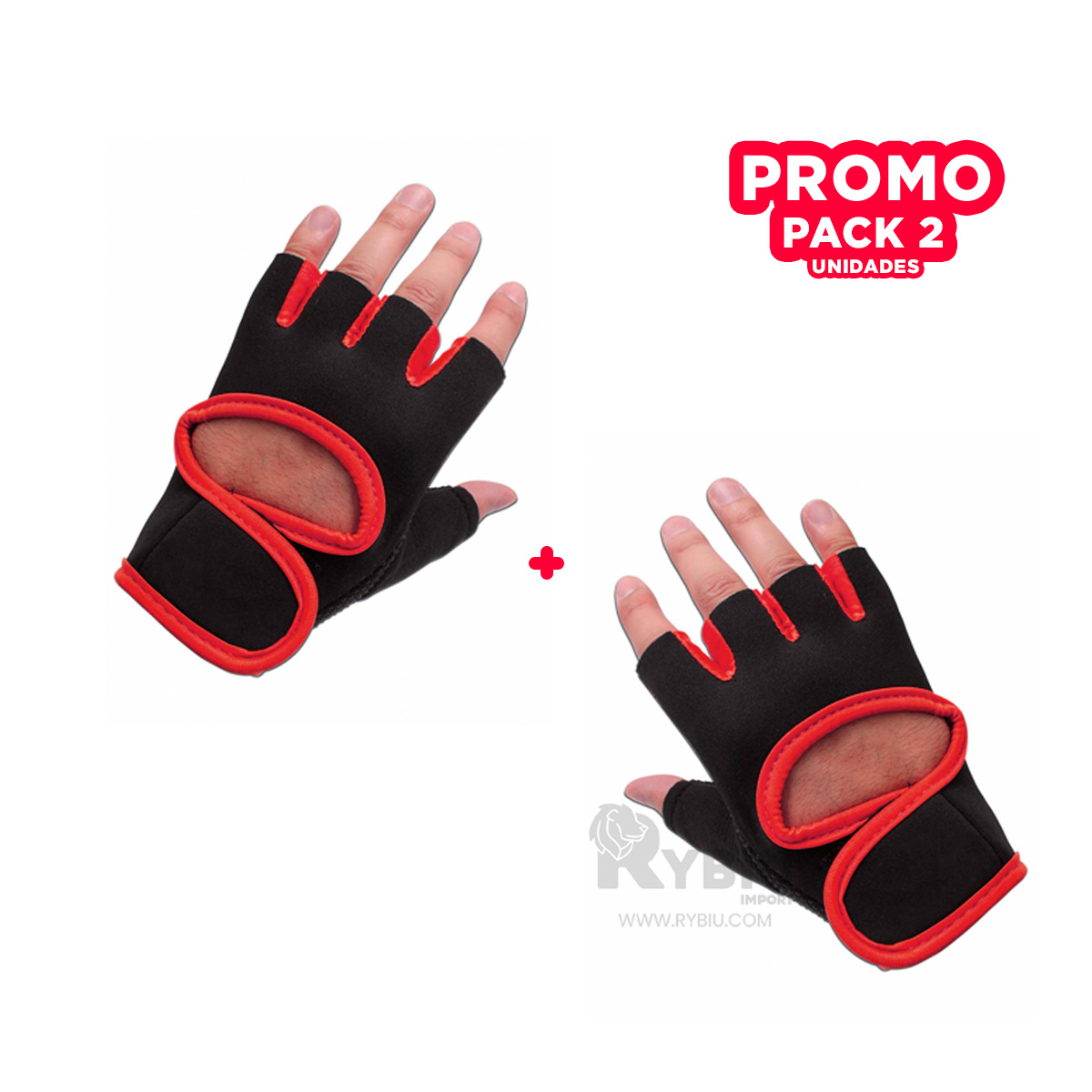 MITONES RYBIU DE30572 REALIZAR DEPORTES ROJO + REGALO AGENDITA - 2