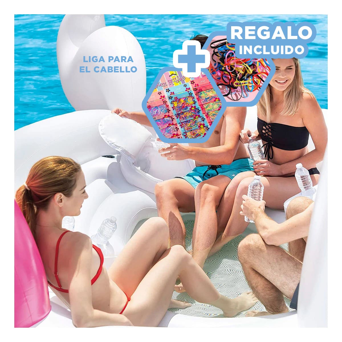 BARQUILLA DIVERTIDA EN UNICORNIO Y+REGALO LIGAS PARA PEINAR - 1