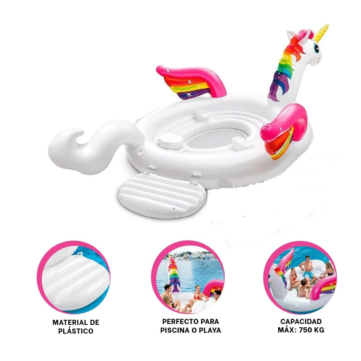 BARQUILLA DIVERTIDA EN UNICORNIO Y+REGALO LIGAS PARA PEINAR - 3