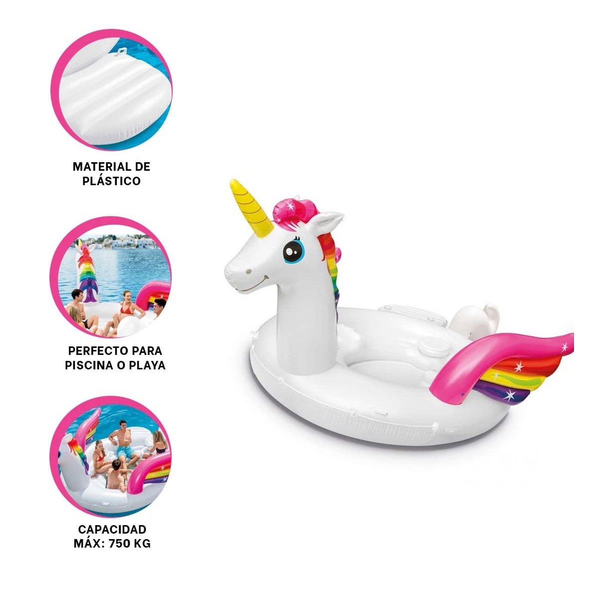 BARQUILLA DIVERTIDA EN UNICORNIO Y+REGALO LIGAS PARA PEINAR - 4