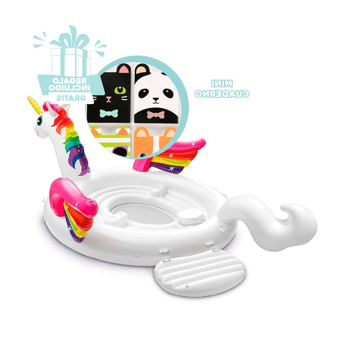 LANCHA PORTABLE PARA TRANSPORTE UNICORNIO Y+GIFT MINIAGENDA - 1