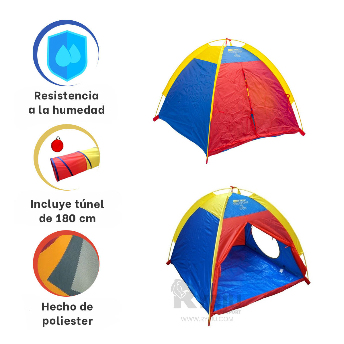 ZONA SEGURA PARA JUEGOS MULTICOLOR Y+BANDERITAS ADHESIVAS - 1