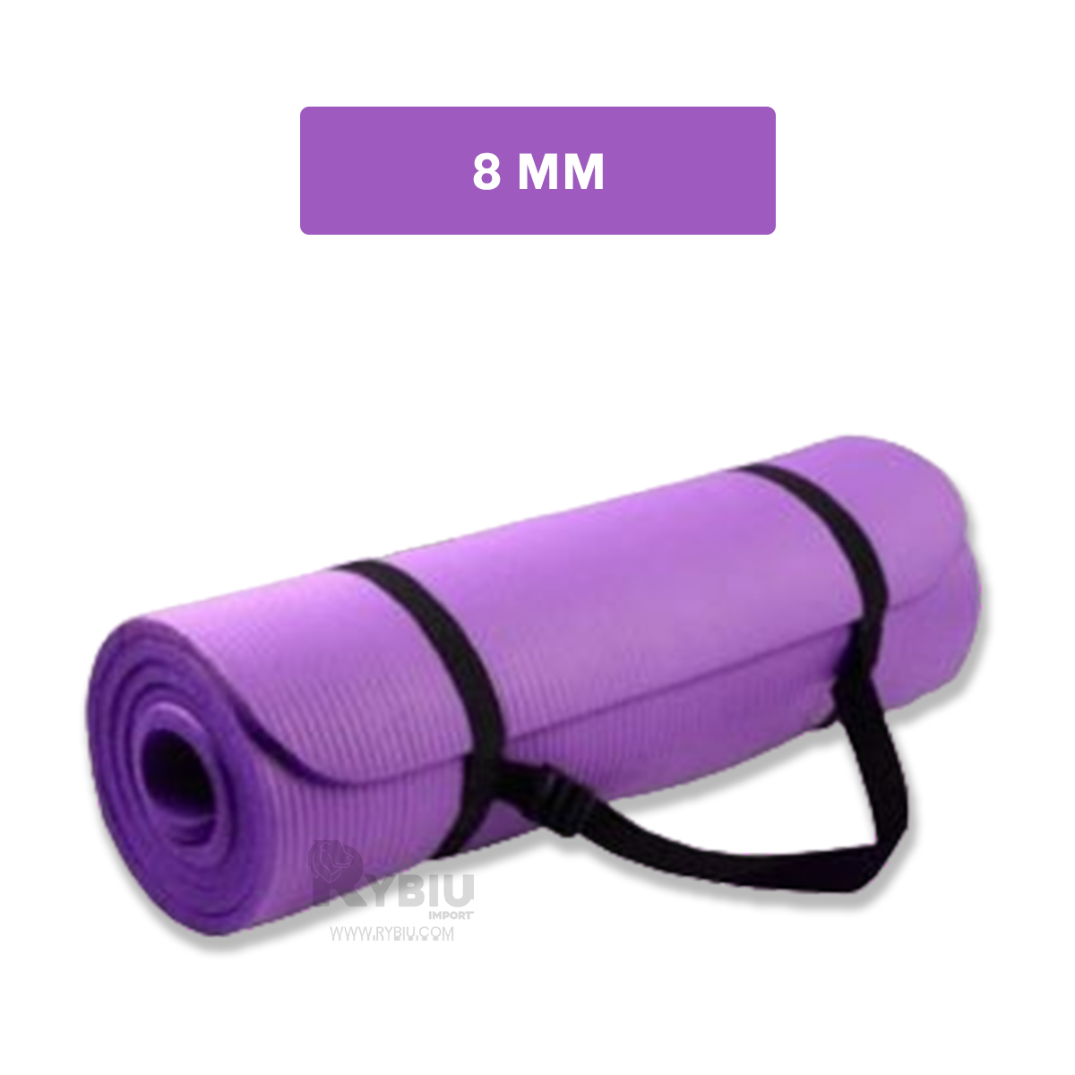 COLCHONETA RYBIU DE30620 8MM YOGA LILA + BANDERITAS ADHESIVAS - 5