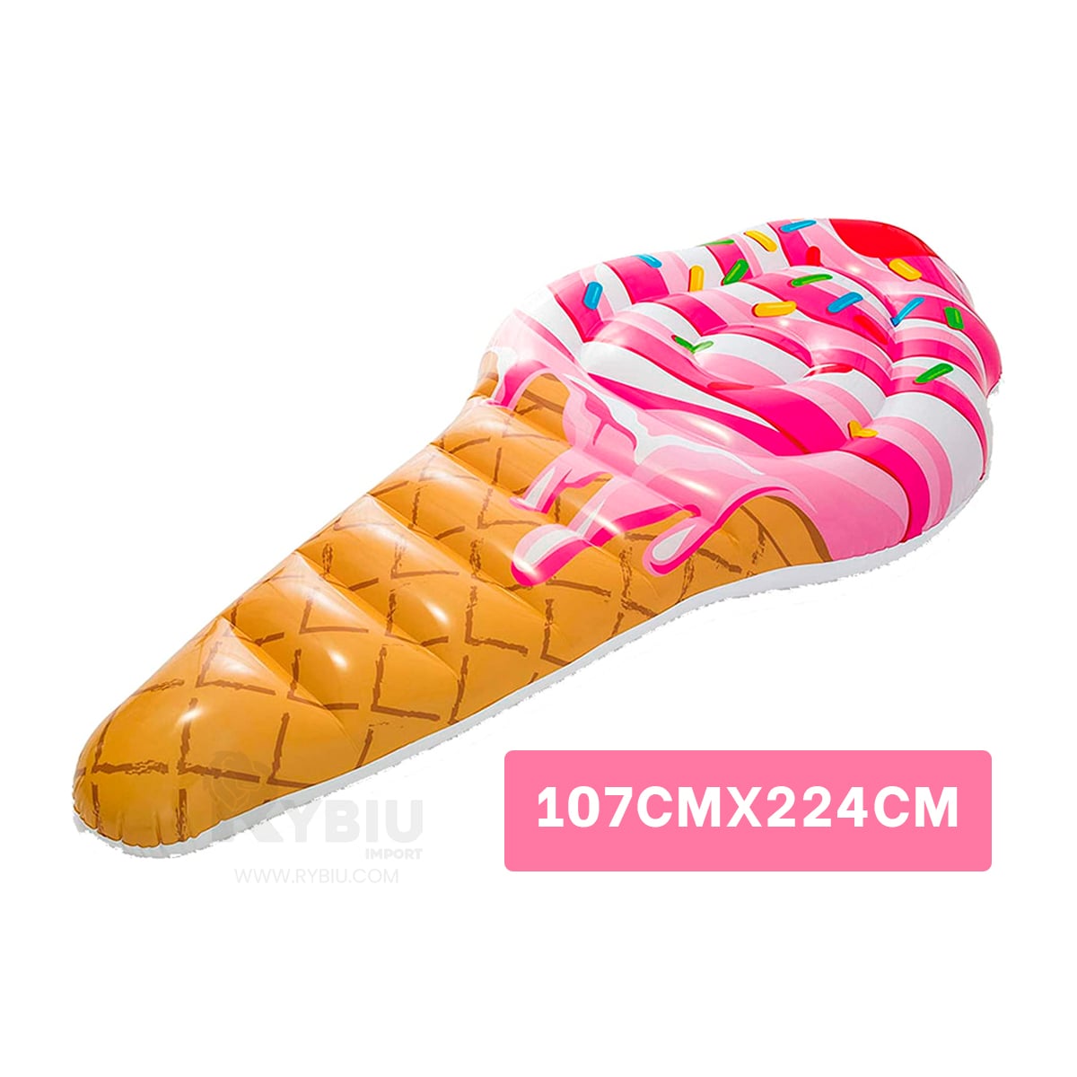 INFLABLE DE HELADO 107X224CM Y+REGALO LIGAS PARA PEINAR - 5