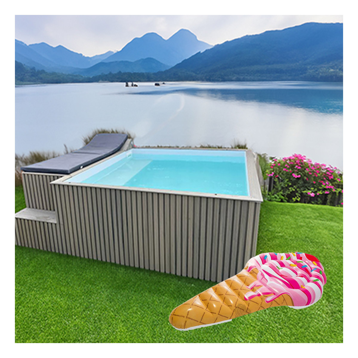 SALVAVIDAS DURABLE DE HELADO 107X224CM Y+REGALO AGENDITA - 1