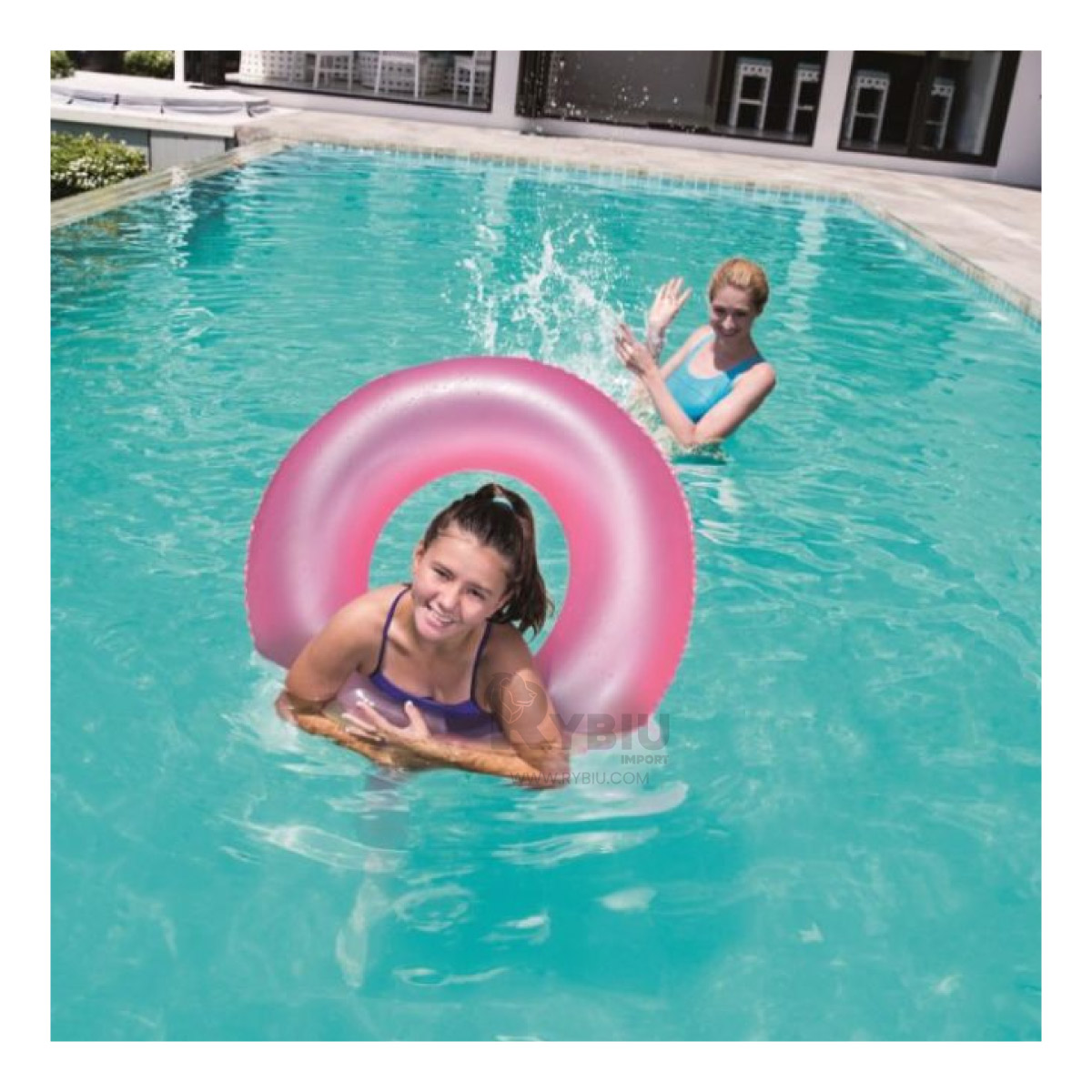 INFLABLE FACIL DE INFLAR 91CM ROSADO NEON Y+GIFT MINIAGENDA - 2