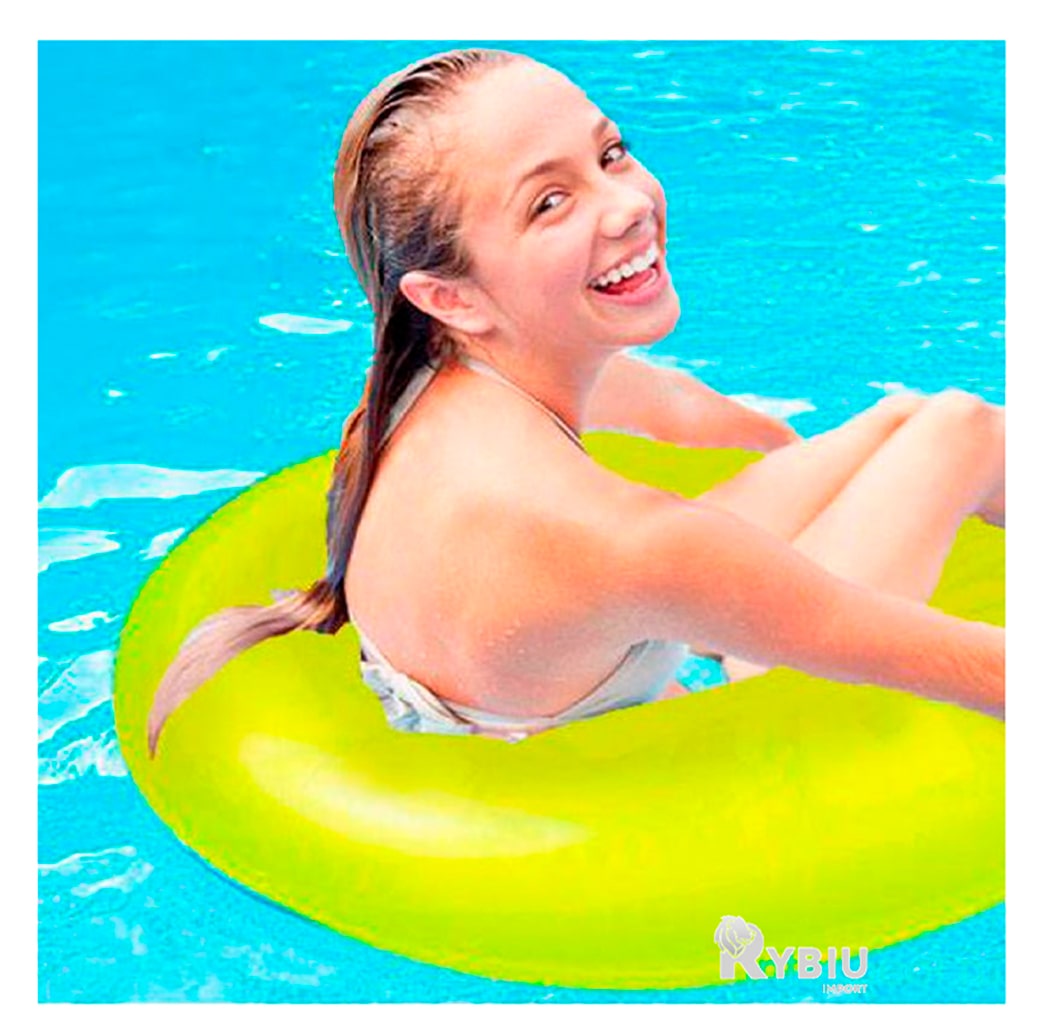 INFLABLE SENCILLO DE 91CM EN AMARILLO NEON Y+GIFT STICKERS - 3