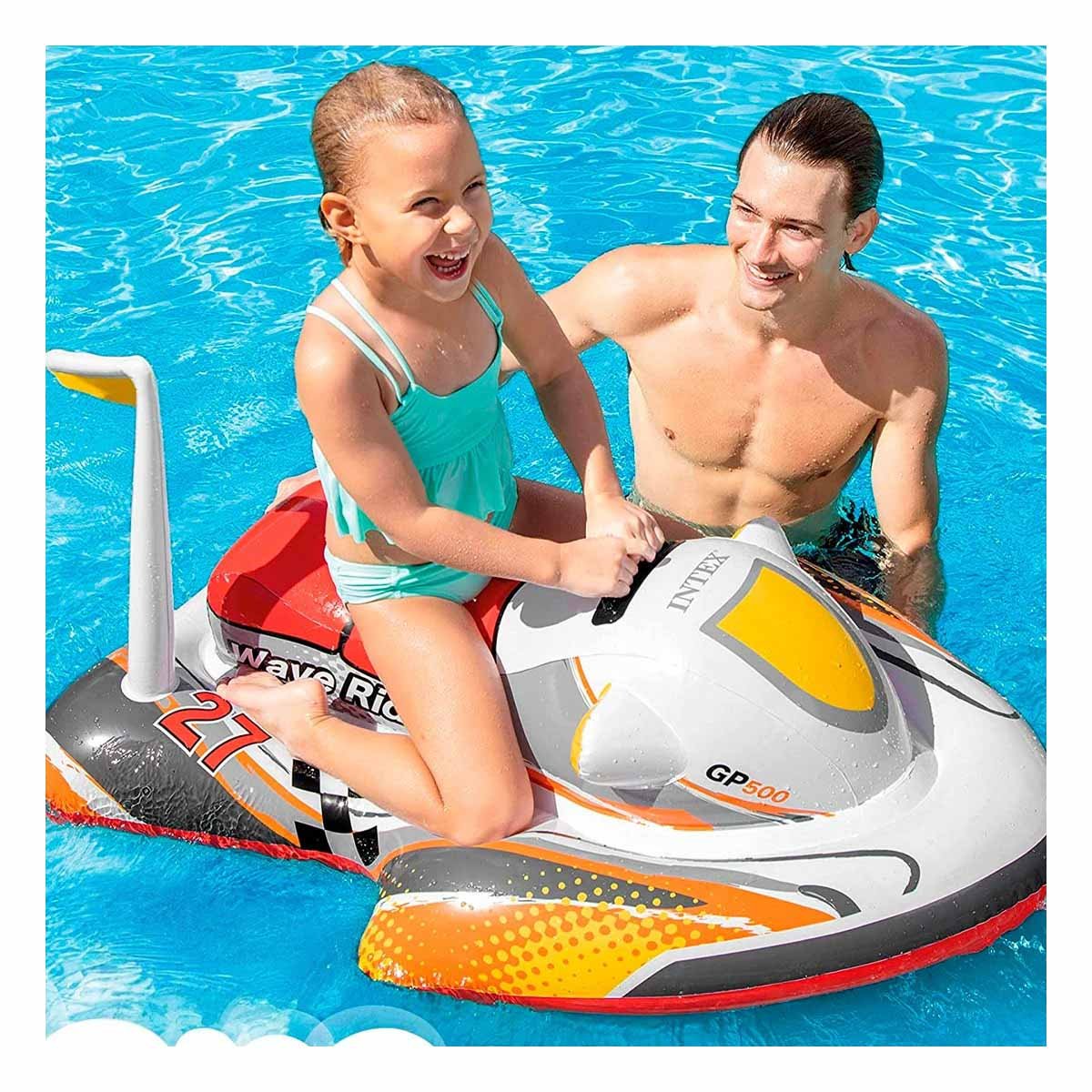 FLOTADOR PARA PISCINA MOTO 117 X 77 CM DIVERTIDO Y COLORIDO Y+POST IT - 3
