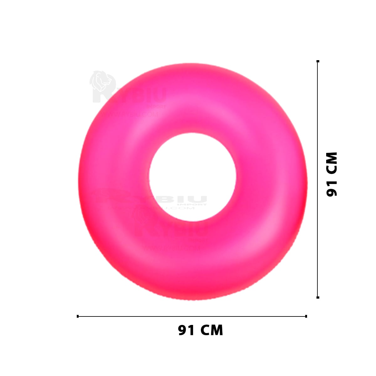 FLOTADOR VERSATIL 91CM EN ROSADO NEON Y+PAPEL DE REGALO - 5