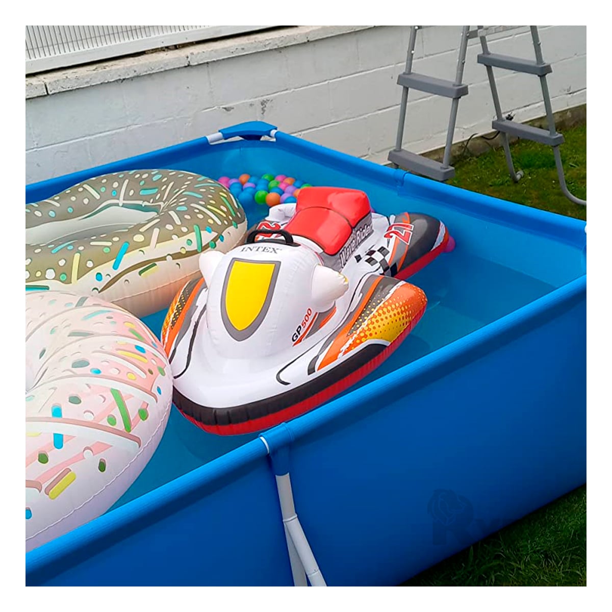 INFLABLE LIGERO Y COMPACTO FORMA DE MOTO Y+REGALO STICKERS - 1