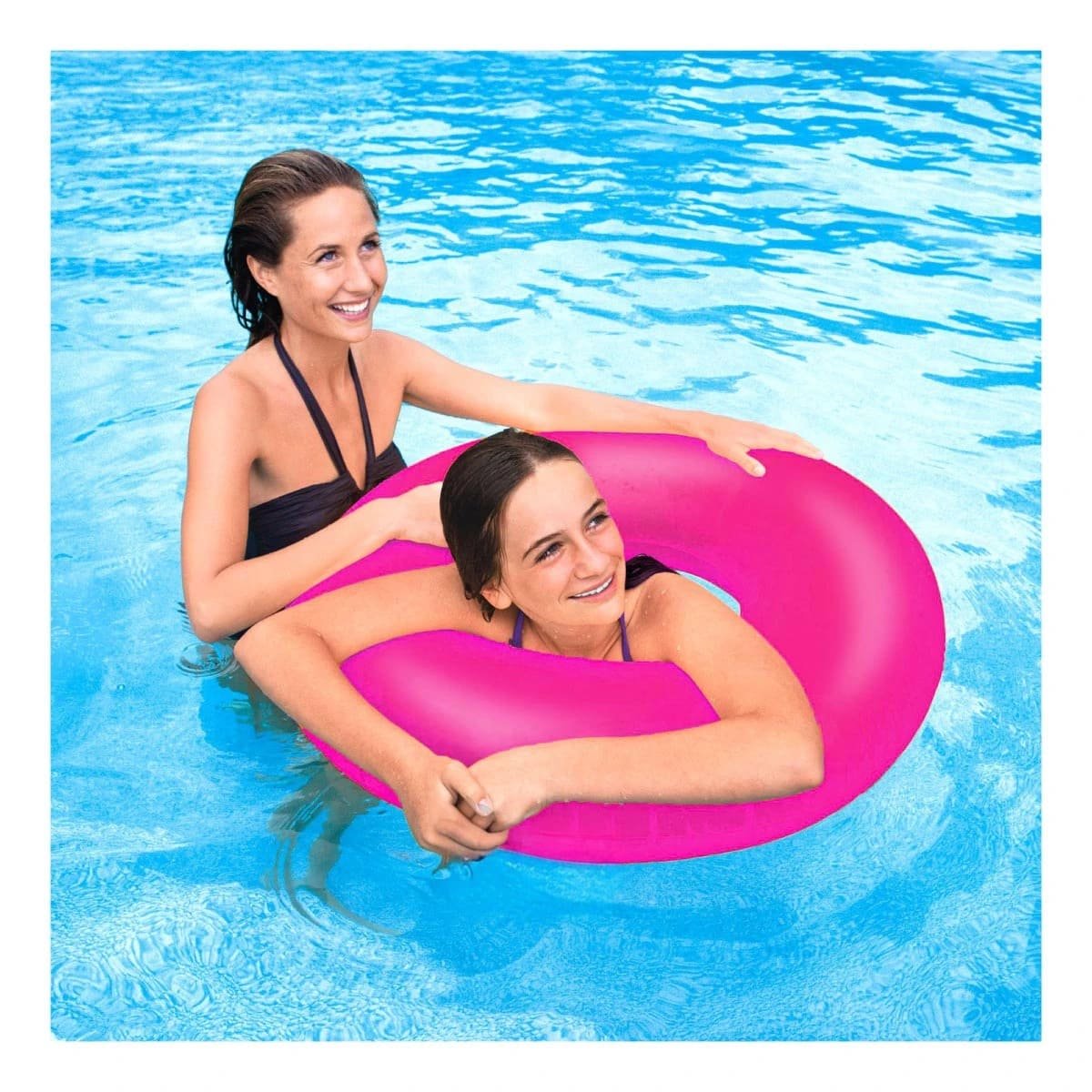 JUGUETE ACUATICO NEON 91 CM SEGURO COMODO Y COLORIDO ROSADO NEON PARA NIÑOS Y+POST IT - 2