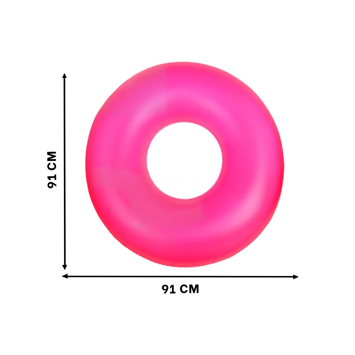 JUGUETE ACUATICO NEON 91 CM SEGURO COMODO Y COLORIDO ROSADO NEON PARA NIÑOS Y+POST IT - 4