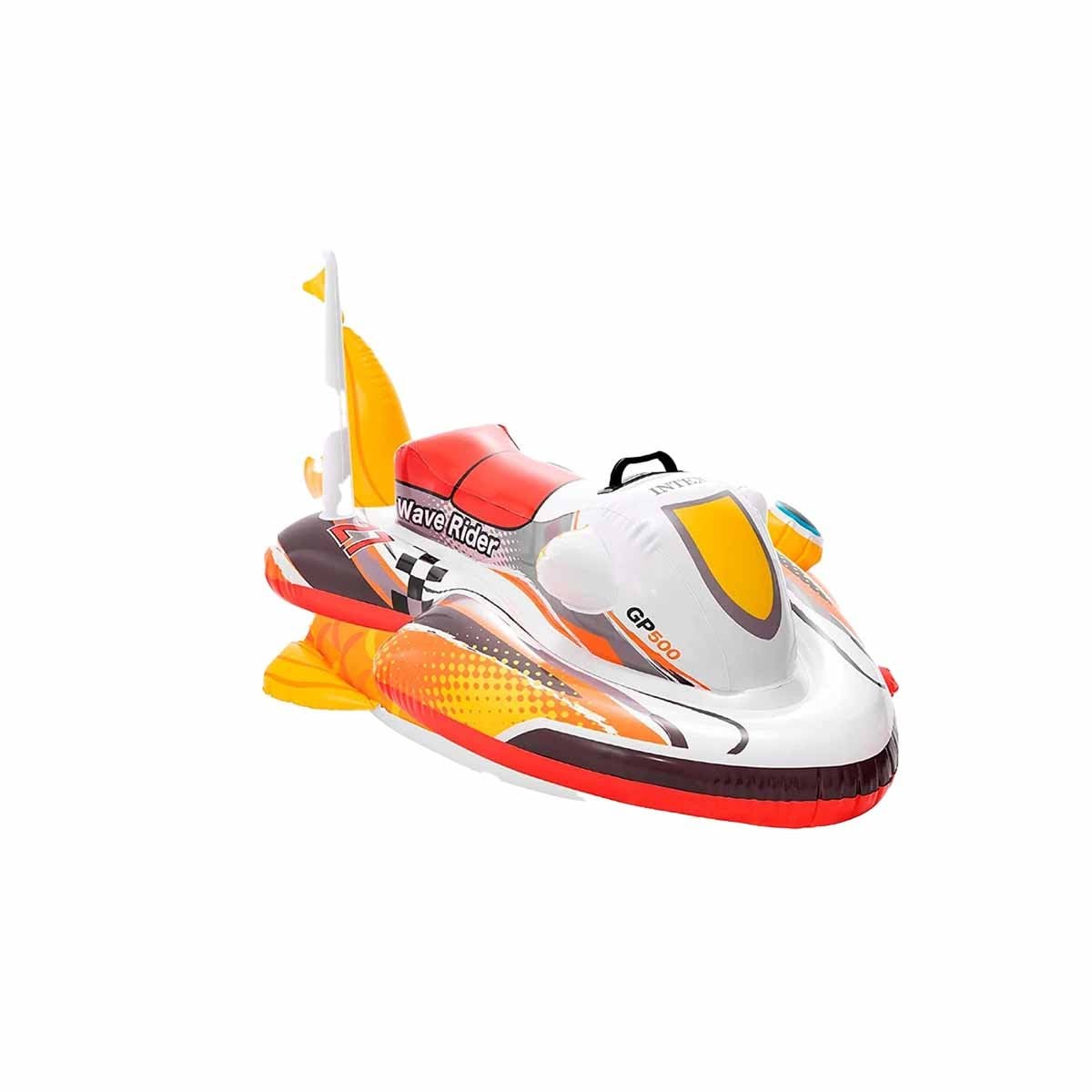 FLOTADOR INFANTIL MOTO 117 X 77 CM LIGERO Y SEGURO Y+LIGAS REGALO - 3