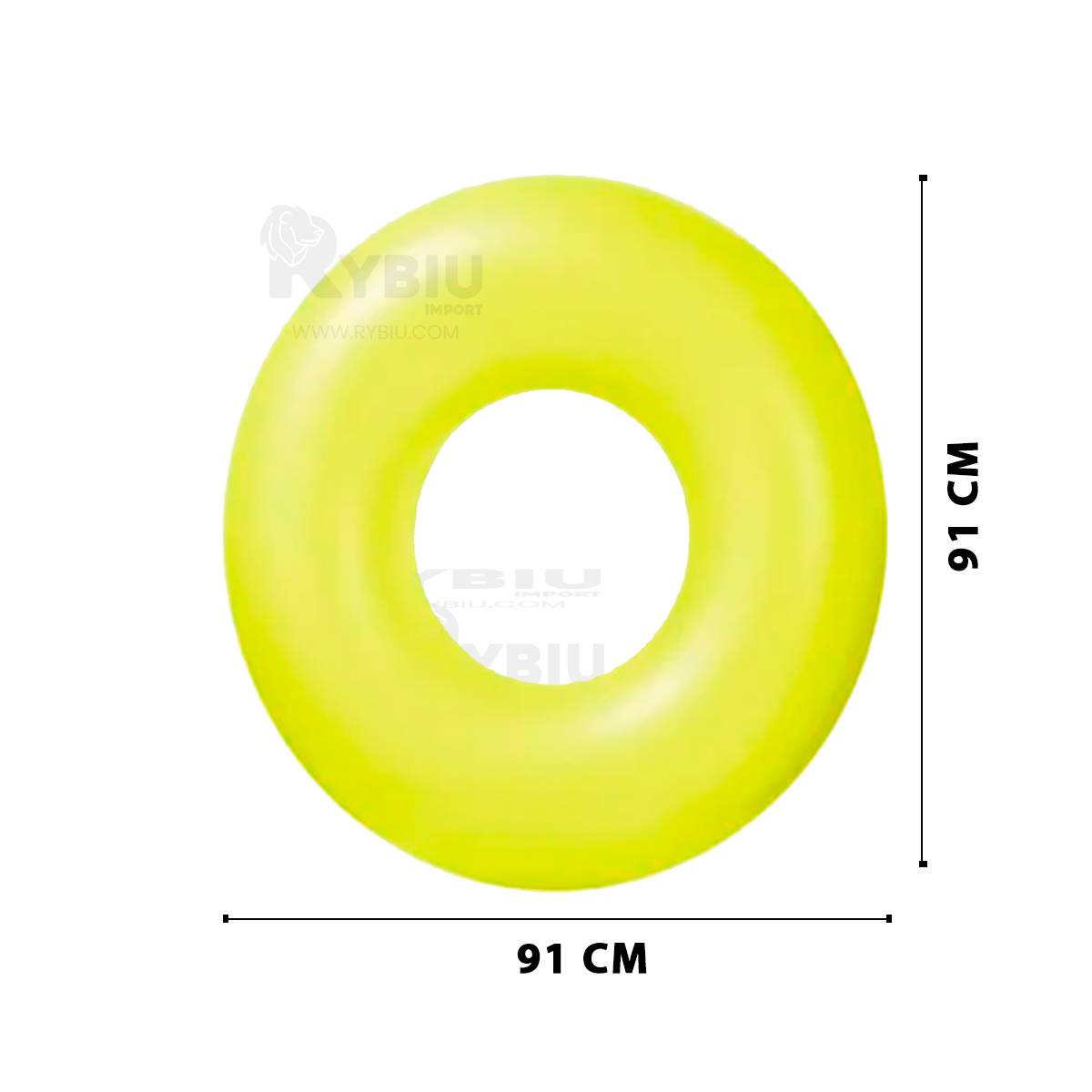 INFLABLE DE DISEÑO 91CM EN AMARILLO NEON Y+REGALO AGENDITA - 5