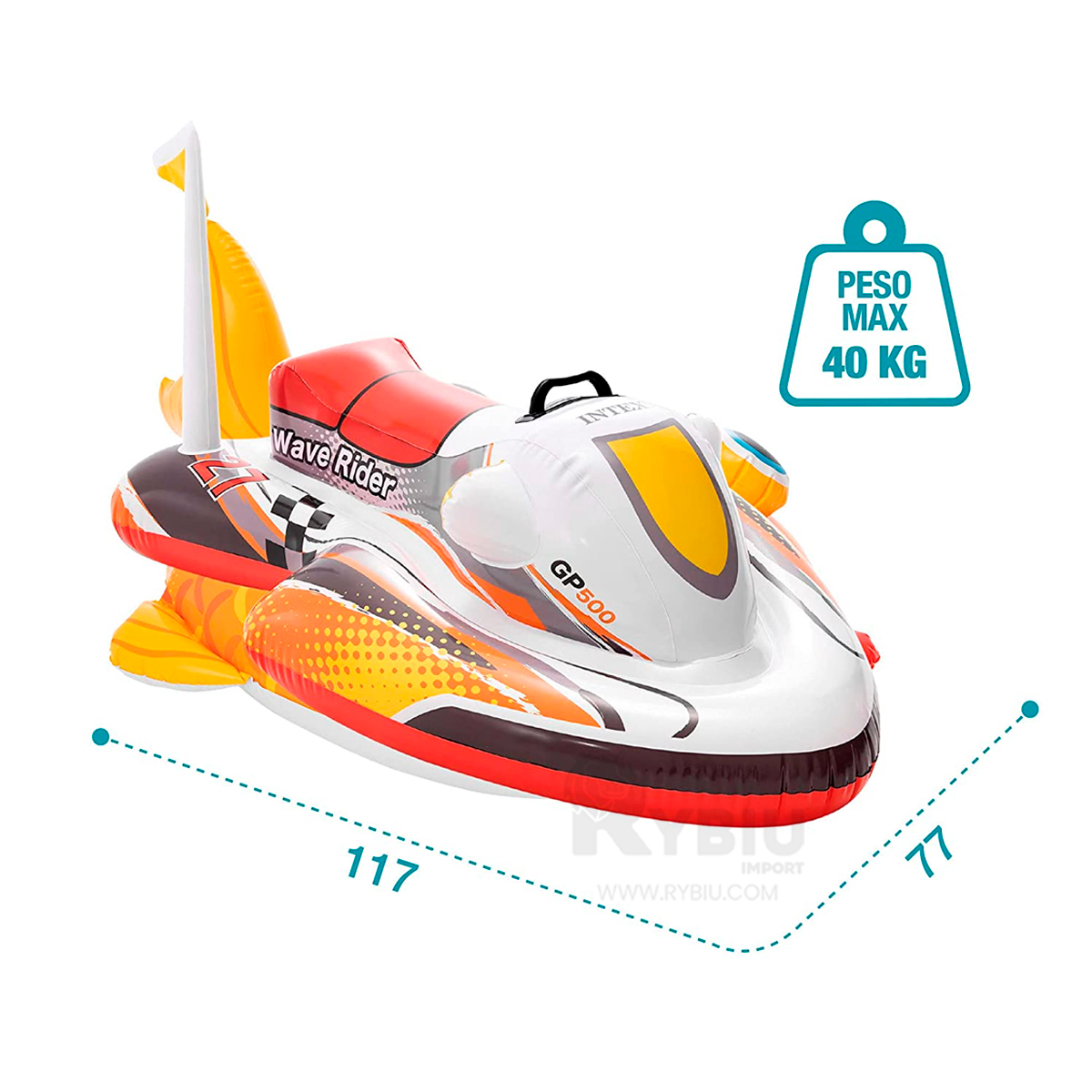FLOTANTE ERGONOMICO DE MOTO Y+BANDERITAS ADHESIVAS - 5