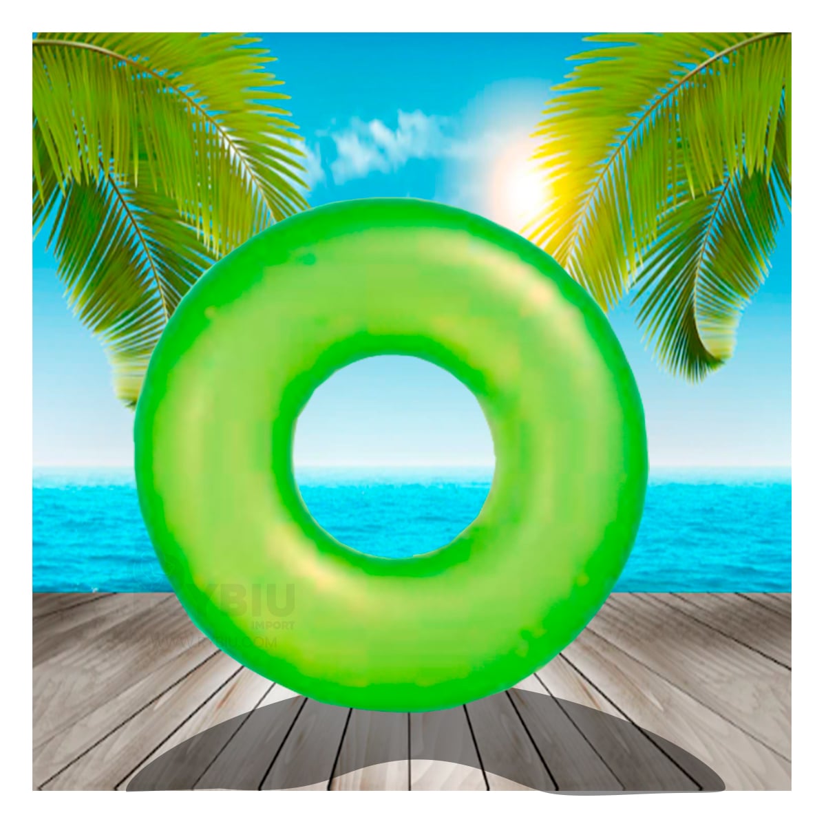 INFLABLE FACIL DE INFLAR 91CM VERDE NEON Y+GIFT MINIAGENDA - 3