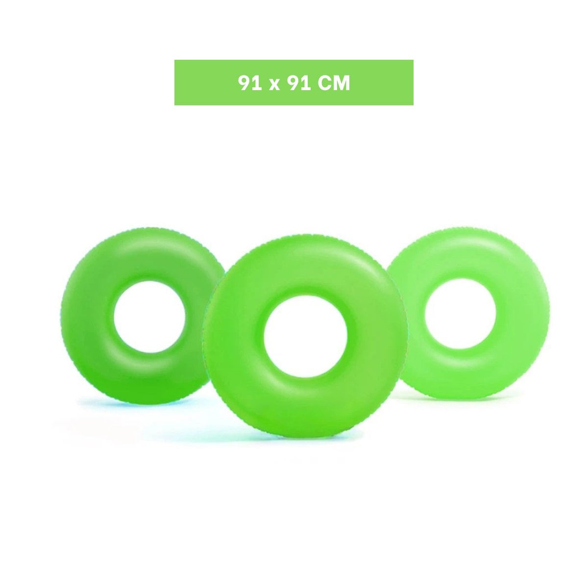 JUGUETE NEON VERDE 91 CM INFLABLE PARA PISCINA Y+LIGAS REGALO - 4