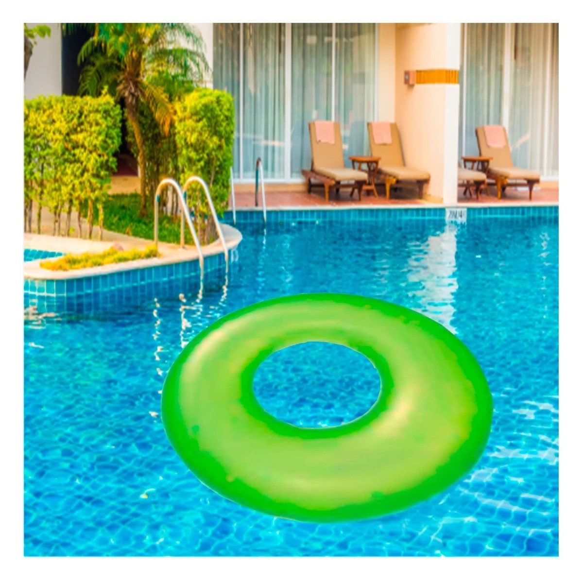 JUGUETE ACUATICO NEON VERDE 91 CM DIVERTIDO PARA JUEGOS Y+POST IT - 2