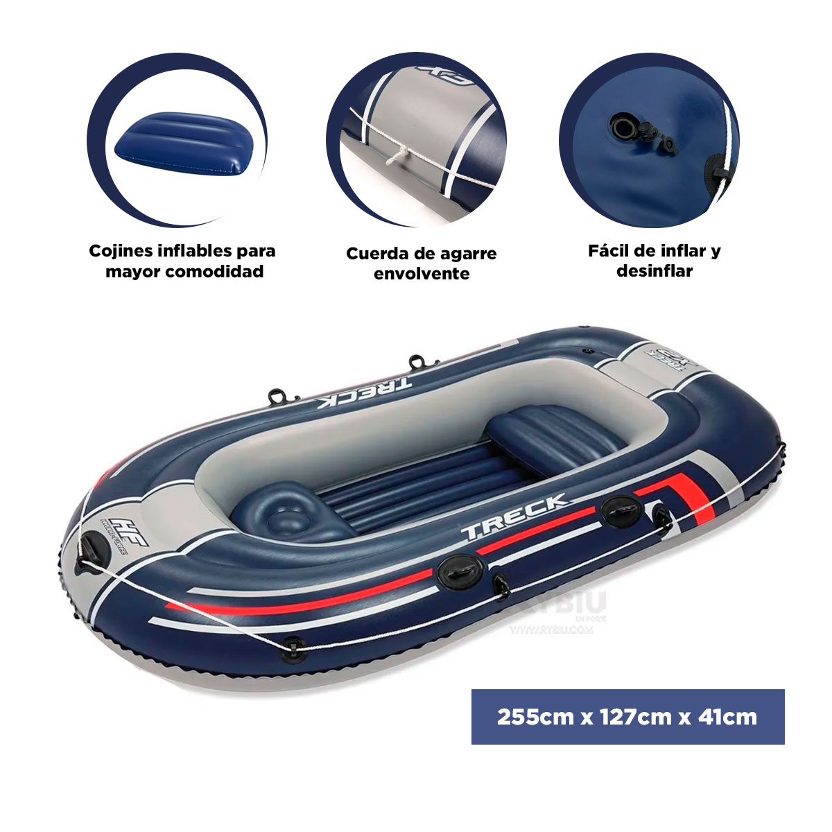 INFLABLE RYBIU VE31877 FACIL ARMAR + REGALO STICKERS - 4