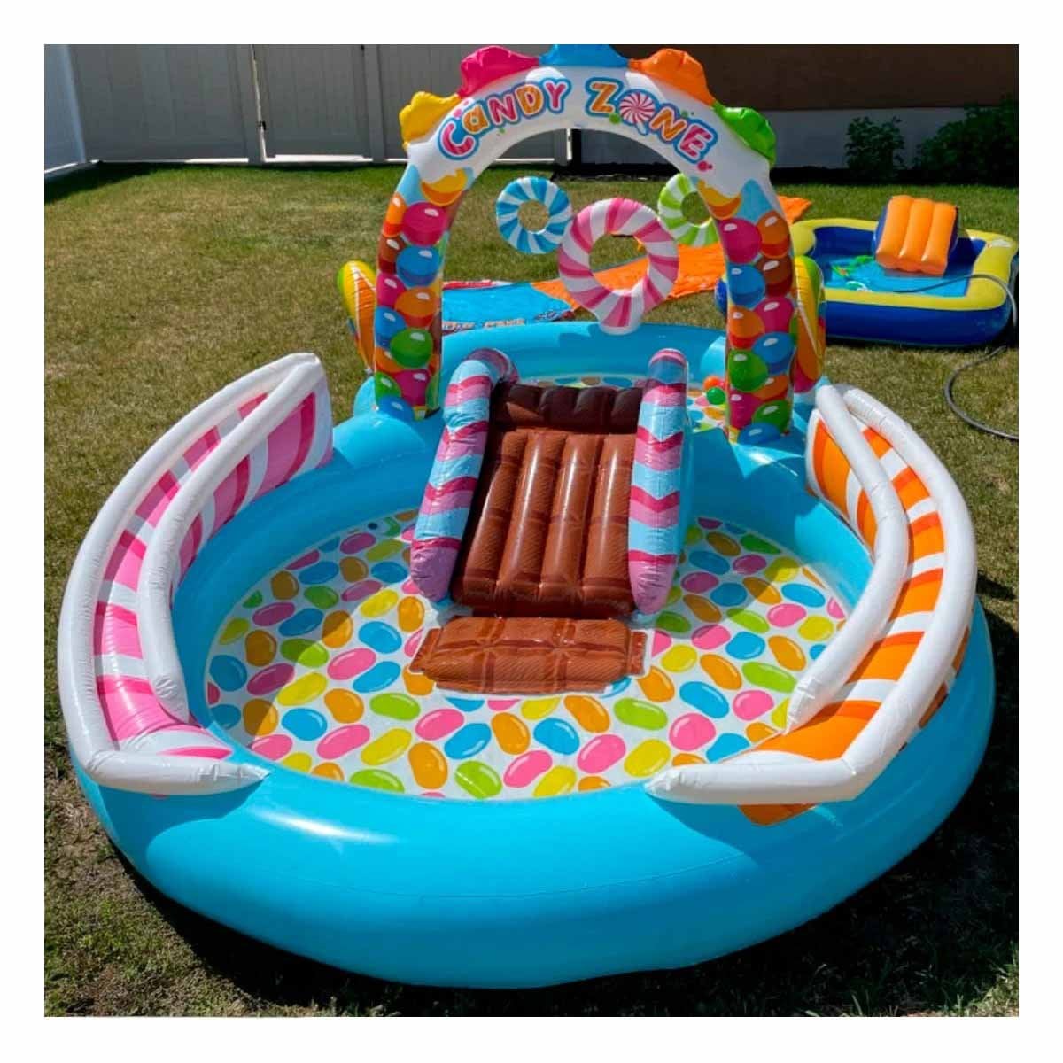 TINA INFLABLE PARA VERANO Y JUEGO EN CASA 295X191X130 CM MULTICOLOR Y+LIGAS REGALO - 2