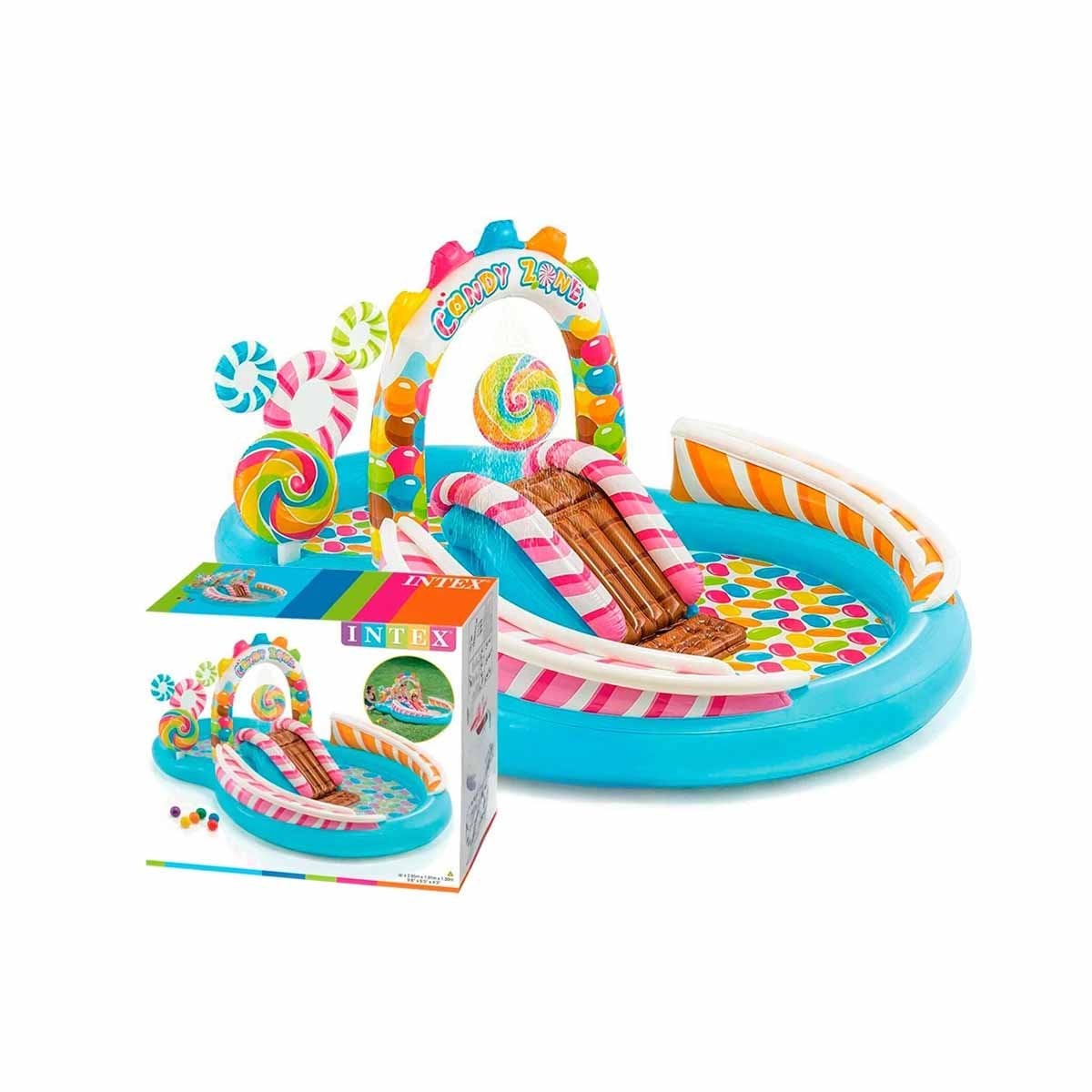 TINA INFLABLE PARA VERANO Y JUEGO EN CASA 295X191X130 CM MULTICOLOR Y+LIGAS REGALO - 3