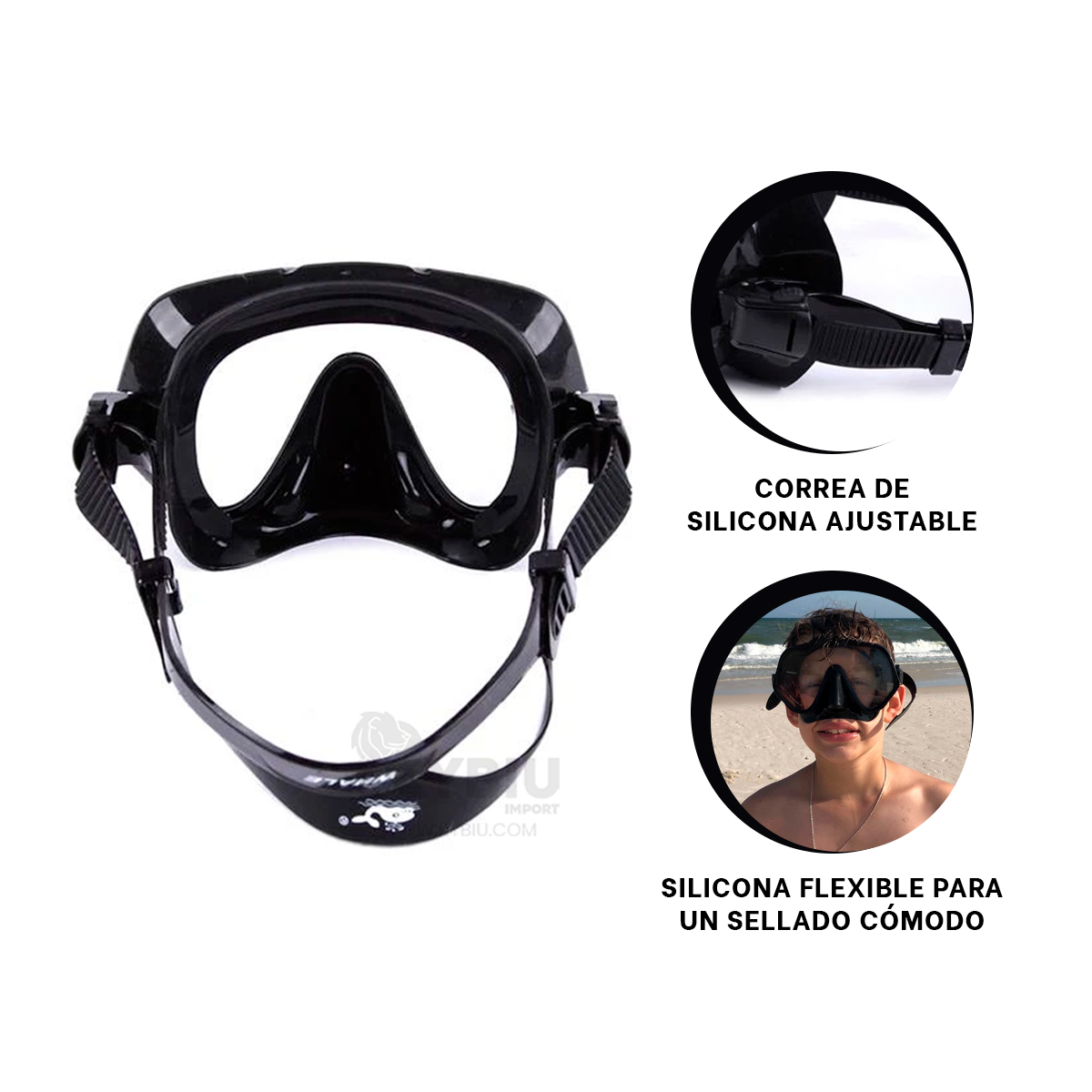 VISORES RYBIU W-1001 NEGRO FACIL UTILIZAR + REGALO STICKERS - 1