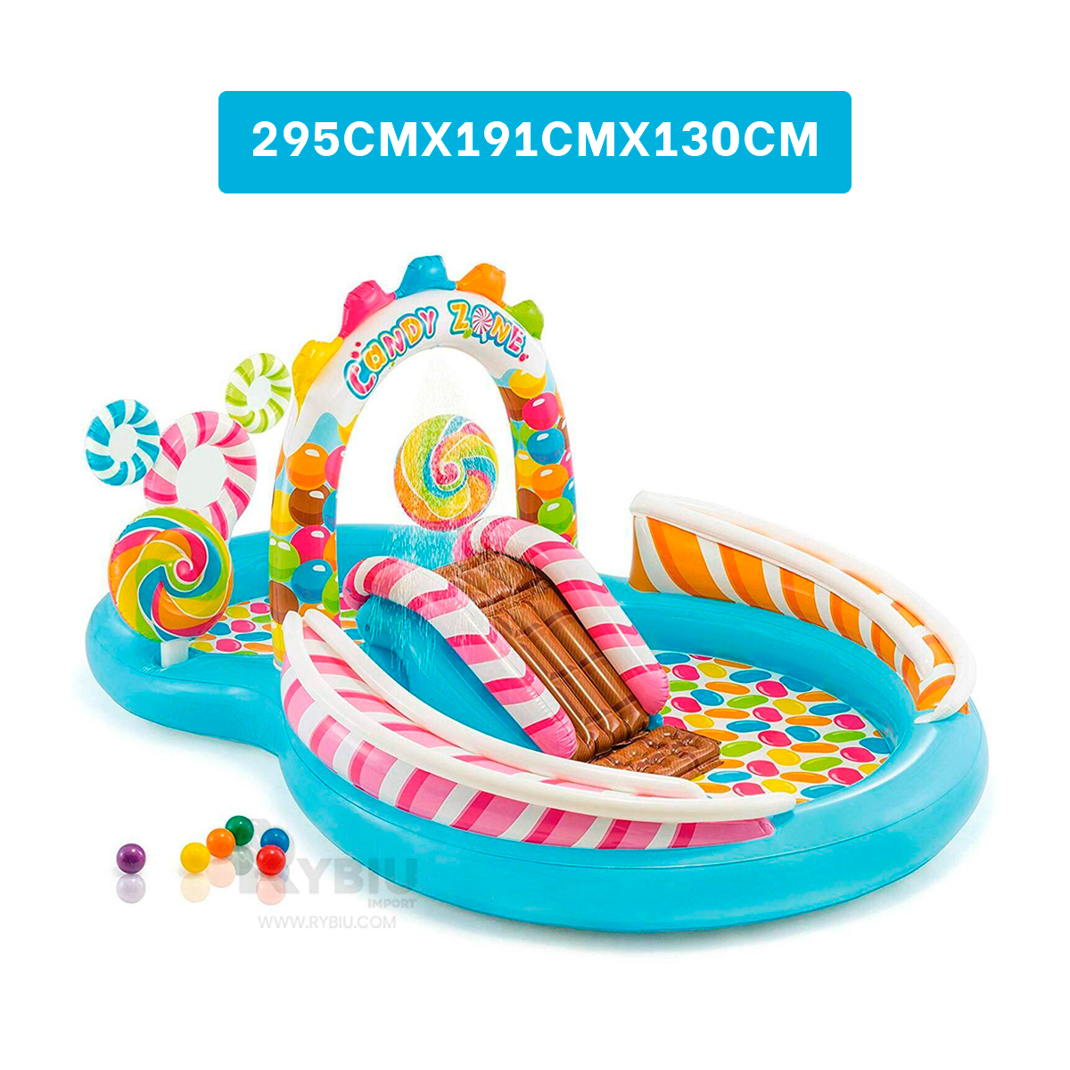 INFLABLE CON RESBALADIZA Y+ENVOLTORIO DE REGALO - 5