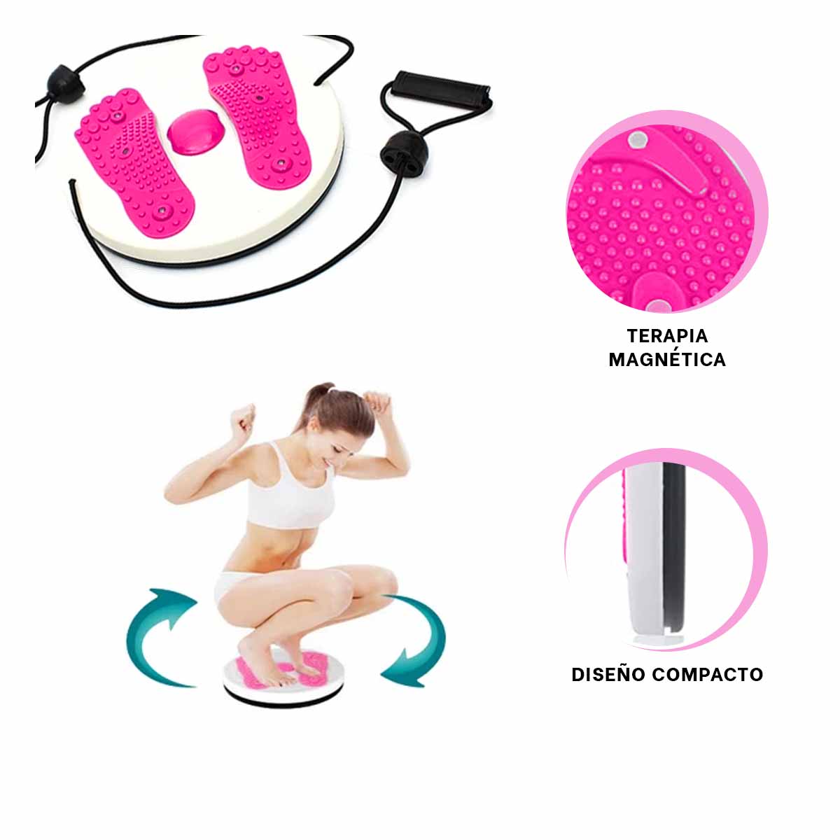 SOPORTE RYBIU DE30557 BUEN DISEÑO FUCSIA + REGALO LIGAS PEINAR - 1