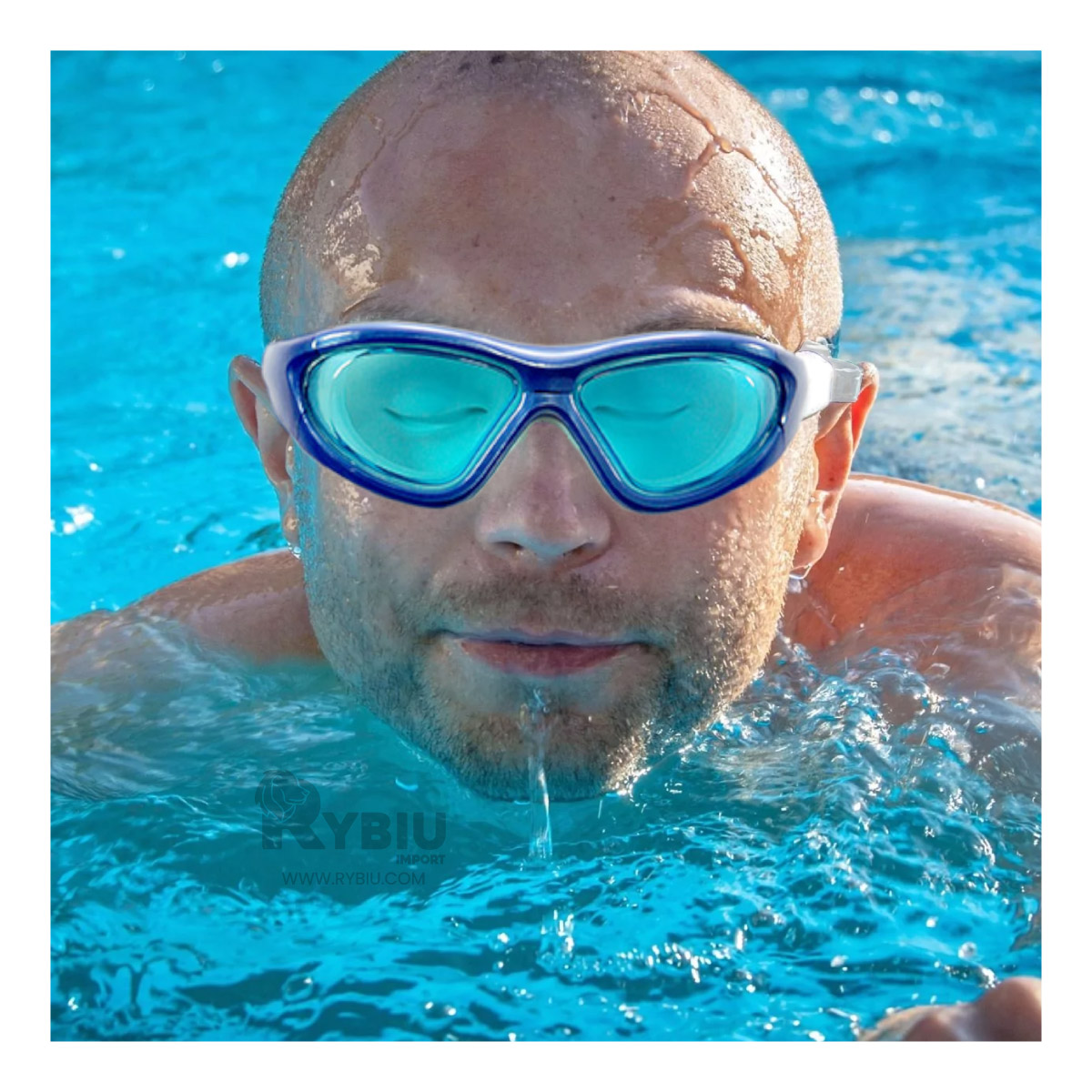 ANTEOJOS RYBIU MG-FD919 CELESTE LIVIANOS DEPORTISTA + GIFT STICKERS - 2