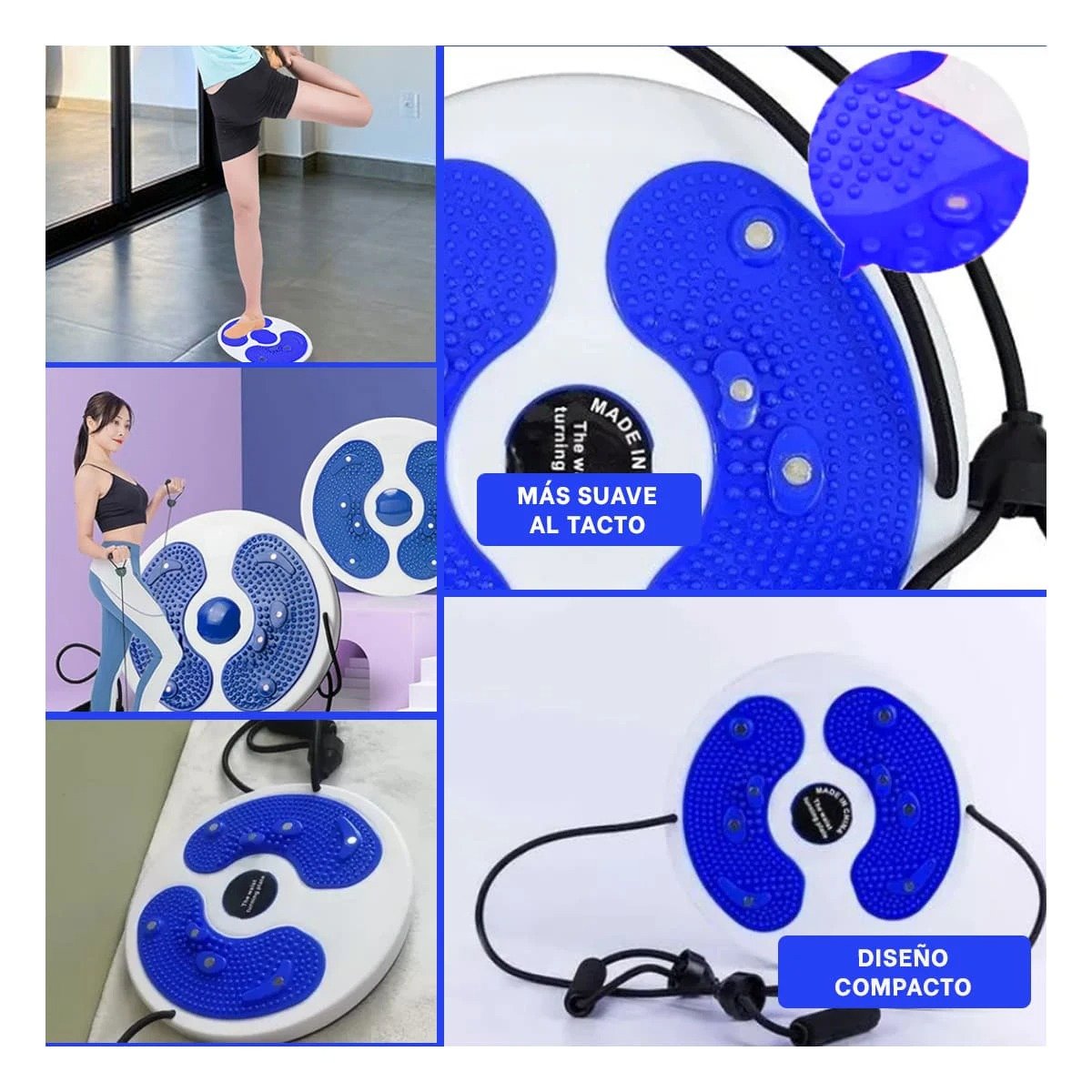 SOPORTE RYBIU DE30558 EJERCITARSE AZUL + LIGAS REGALO - 5