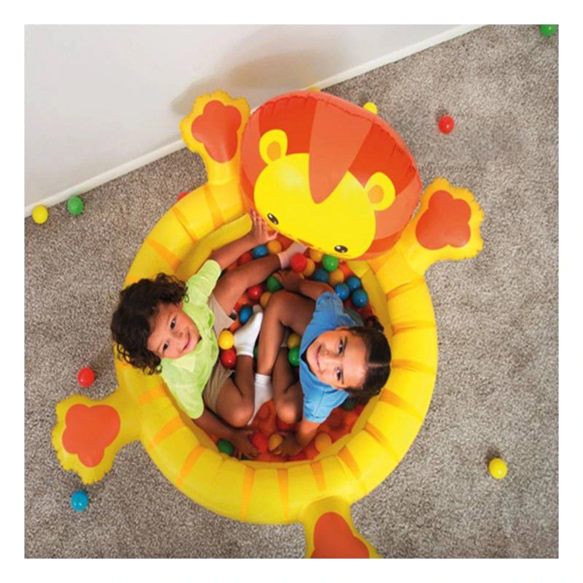 PILETA LEON 111X98X61,5 CM INFANTIL PARA PATIO Y+LIGAS REGALO - 1