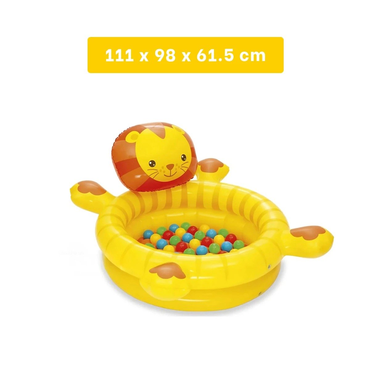 PILETA LEON 111X98X61,5 CM INFANTIL PARA PATIO Y+LIGAS REGALO - 4