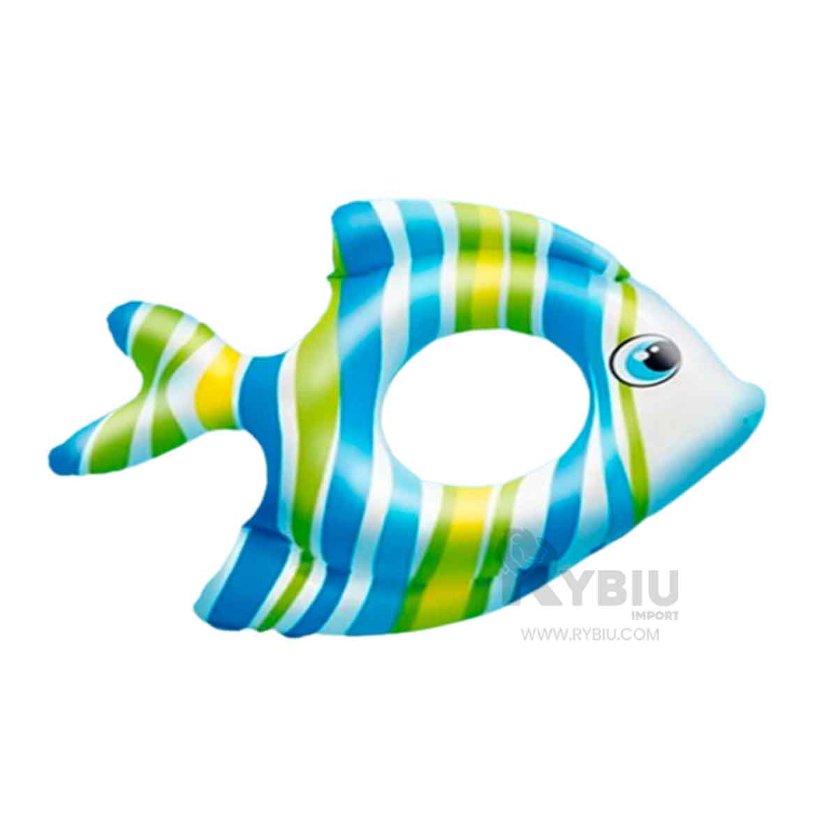 INFLABLE FACIL DE DE PEZ RAYADO CELESTE Y+GIFT MINIAGENDA - 3