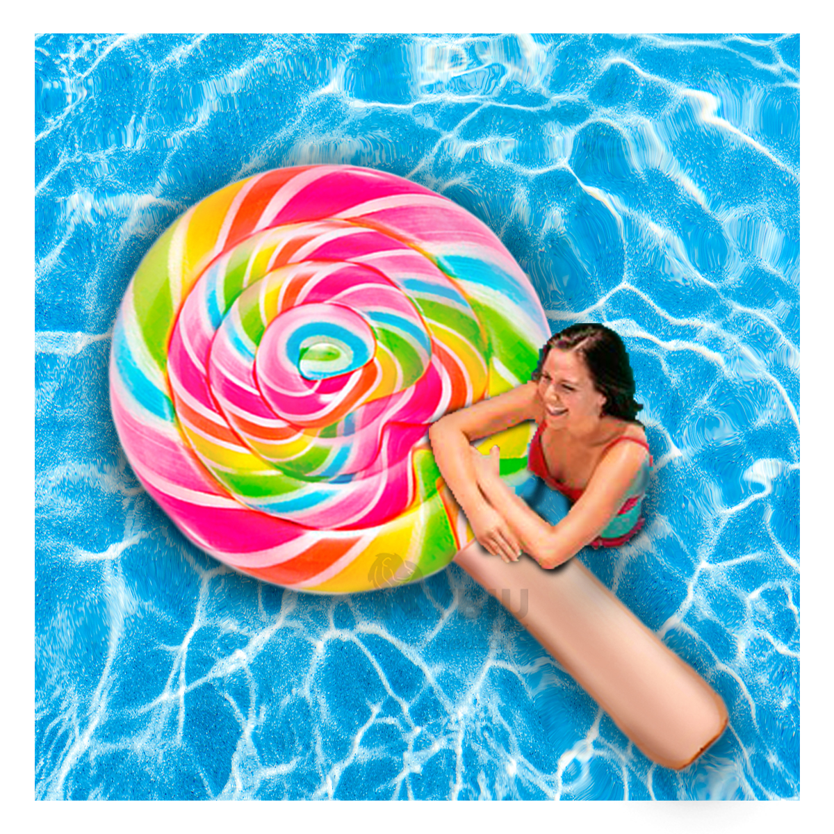 INFLABLE RYBIU 58753EU MULTICOLOR IDEAL NADAR CARAMELO + ENVOLTORIO REGALO - 2