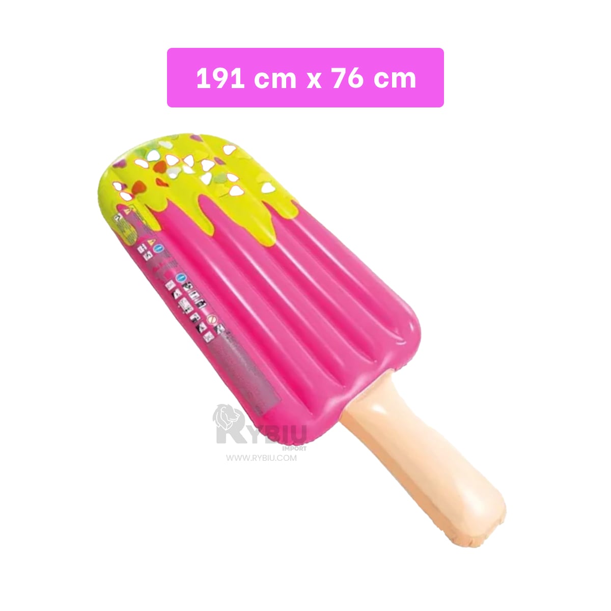 FLOTANTE EN FORMA PALETA PINK Y+REGALO LIGAS PARA PEINAR - 1