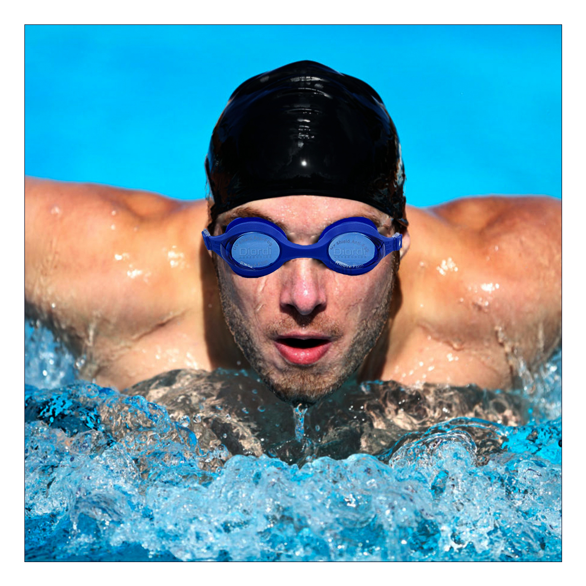 GAFAS NATACIÓN RYBIU MG-1600 AMPLIAS AZUL + REGALO AGENDITA - 4