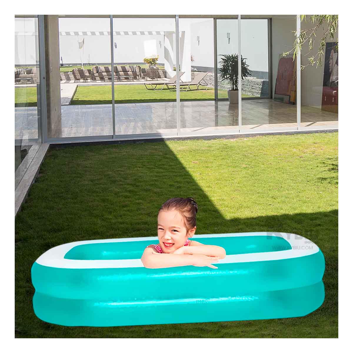 PISCINA REFRESCANTE INFANTIL DE VERDE Y+PAPEL DE REGALO - 1