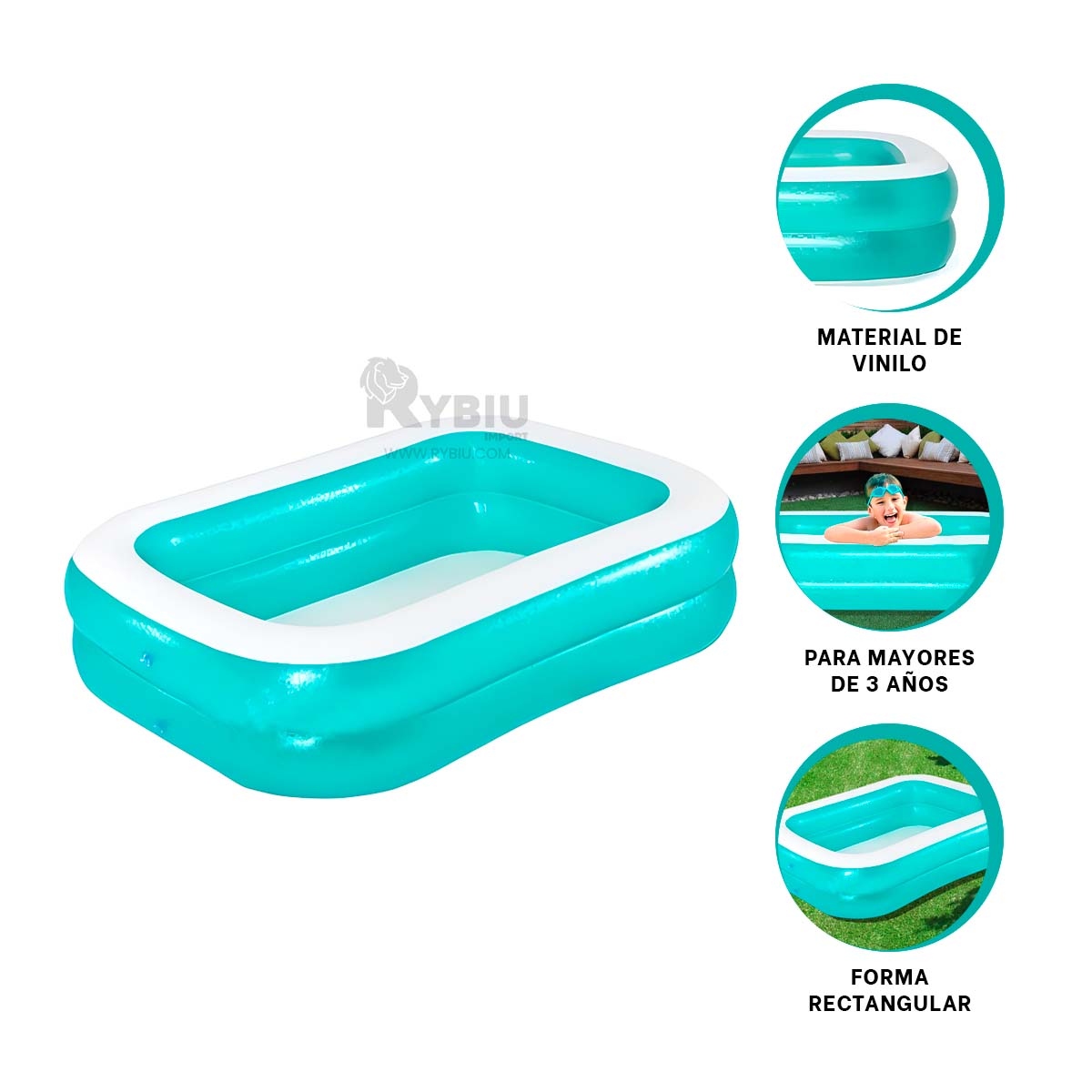 PISCINA REFRESCANTE INFANTIL DE VERDE Y+PAPEL DE REGALO - 4