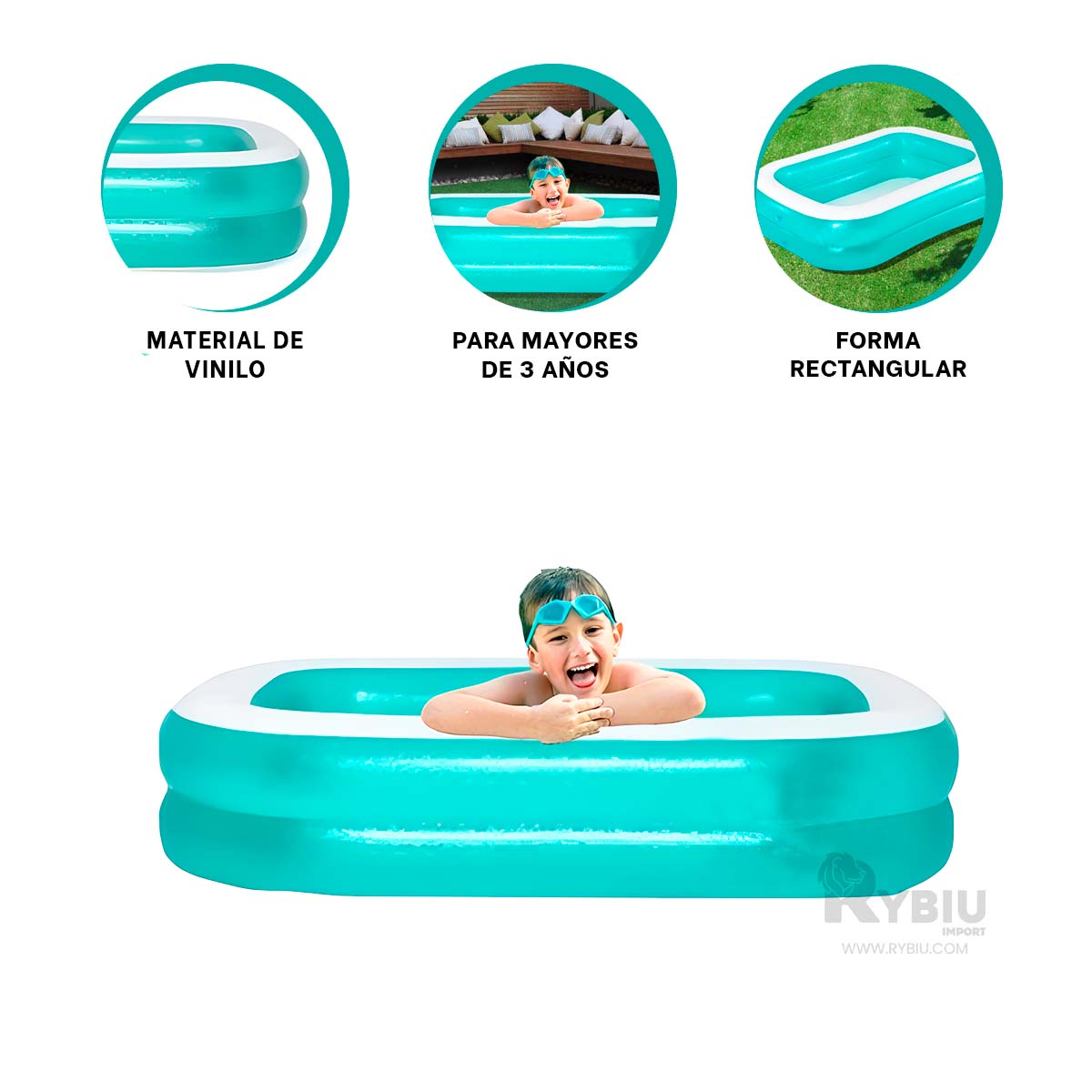 PILETA FUNCIONAL PARA BEBES DE COLOR VERDE Y+REGALO AGENDITA - 3