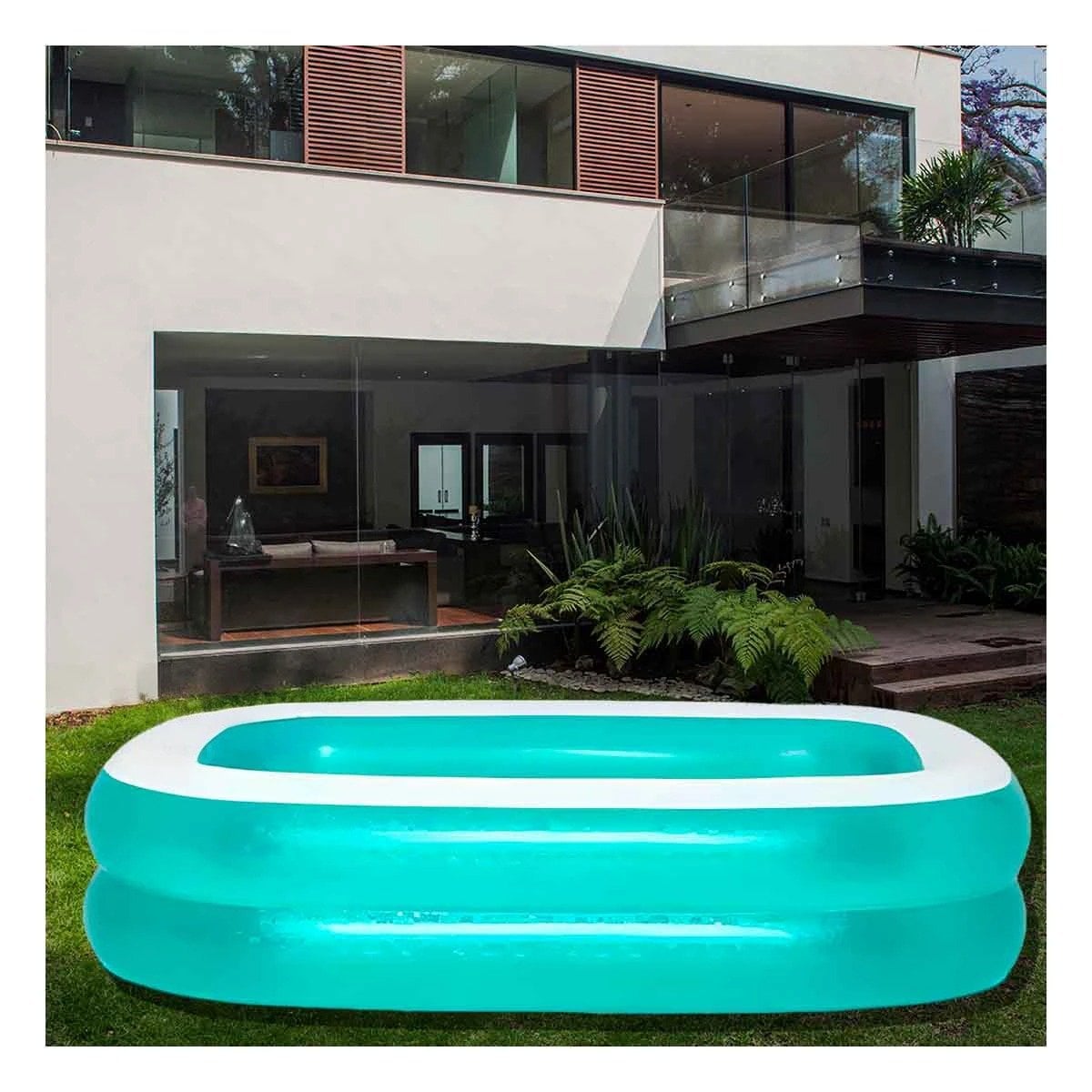 AMBIENTE INFLABLE PARA EXTERIOR CON SUPERFICIE COMODA Y FACIL LIMPIEZA Y+LIGAS REGALO - 1