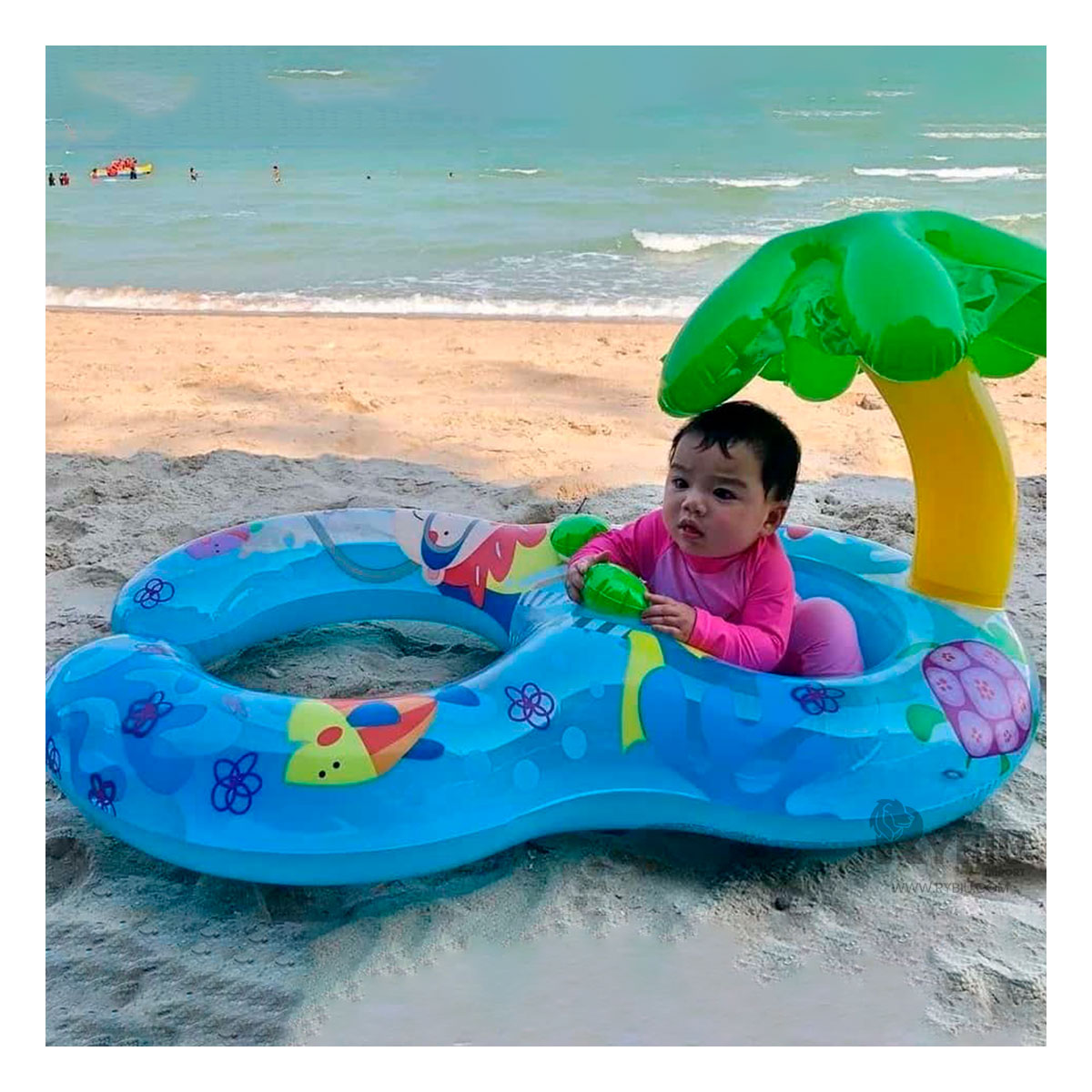 BOYA DE ESTANQUE CON PROTECCION DE PEQUEÑOS Y+GIFT STICKERS - 2